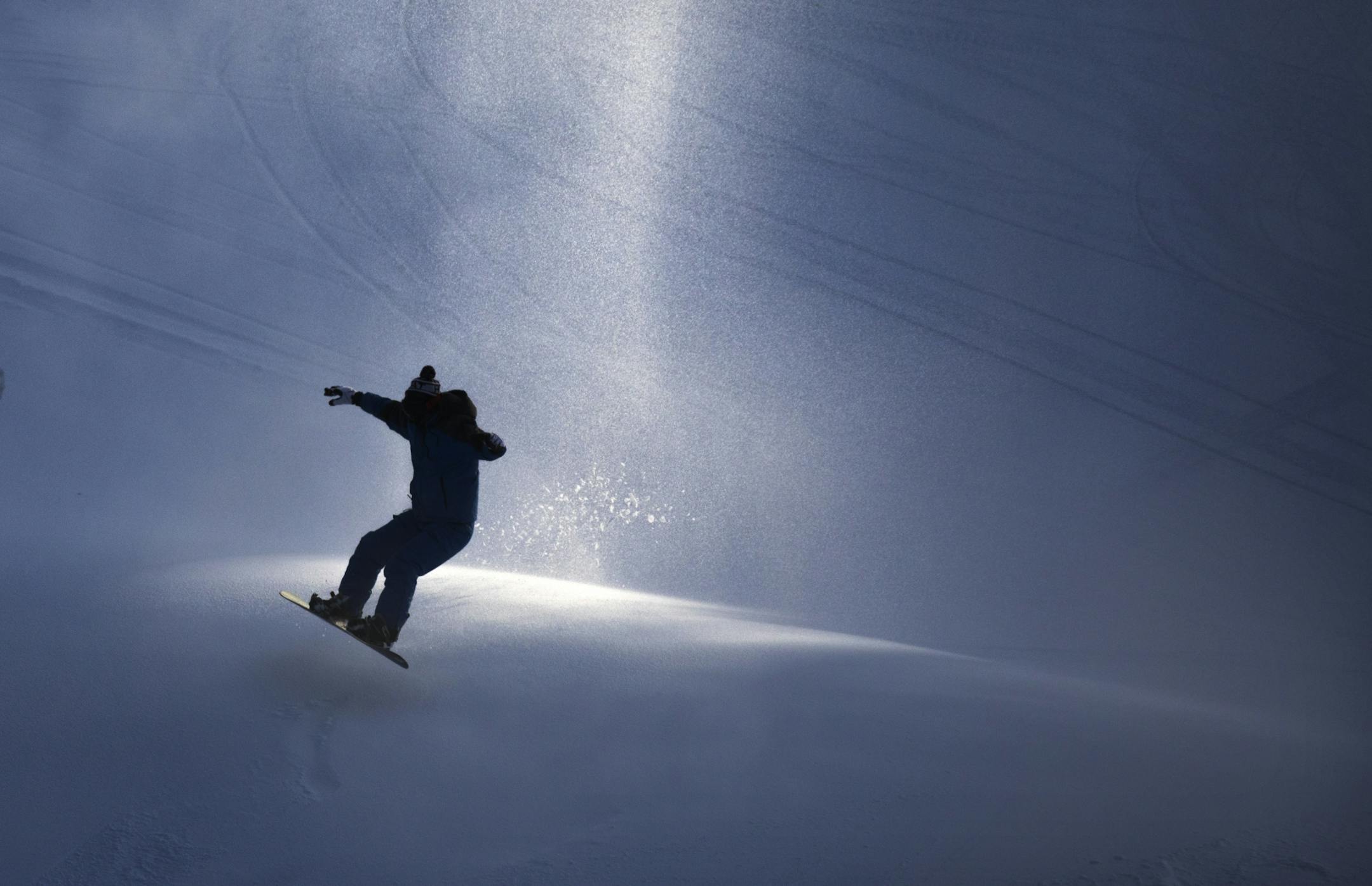 Let it snow, let it snow, let it snow. With temperatures hovering around zero, a few hardy souls celebrated the season, and the fresh man made snow at Buck Hill in Burnsville Tuesday afternoon.