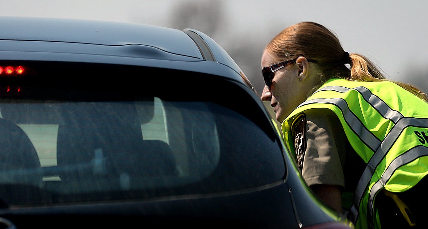 Dakota County Deputy Jennifer Lenarz issued a ticket to a driver who had been texting while behind the wheel of a motor vehicle.