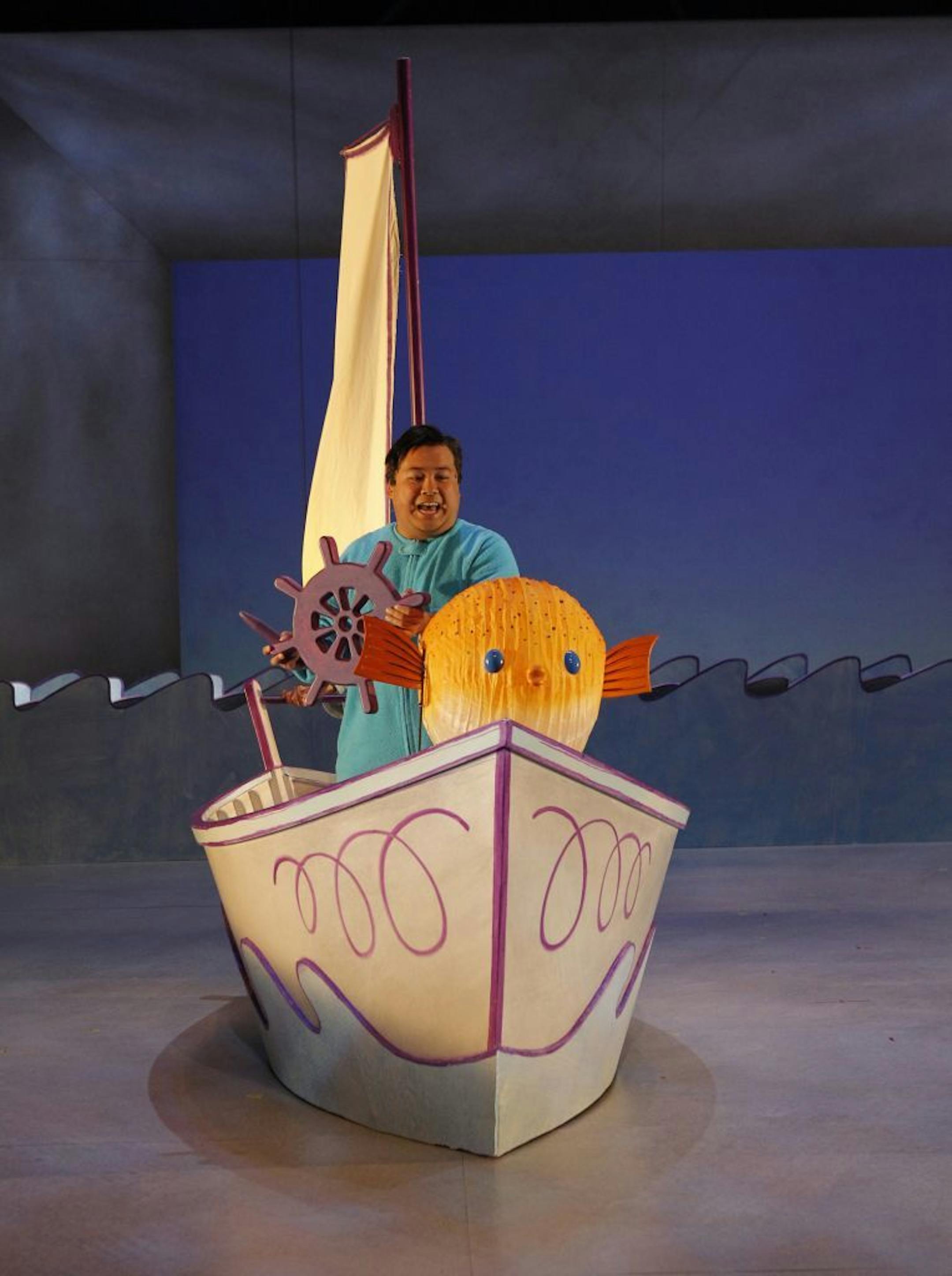 Don Darryl Rivera in "Harold and the Purple Crayon" at Children's Theatre Company.