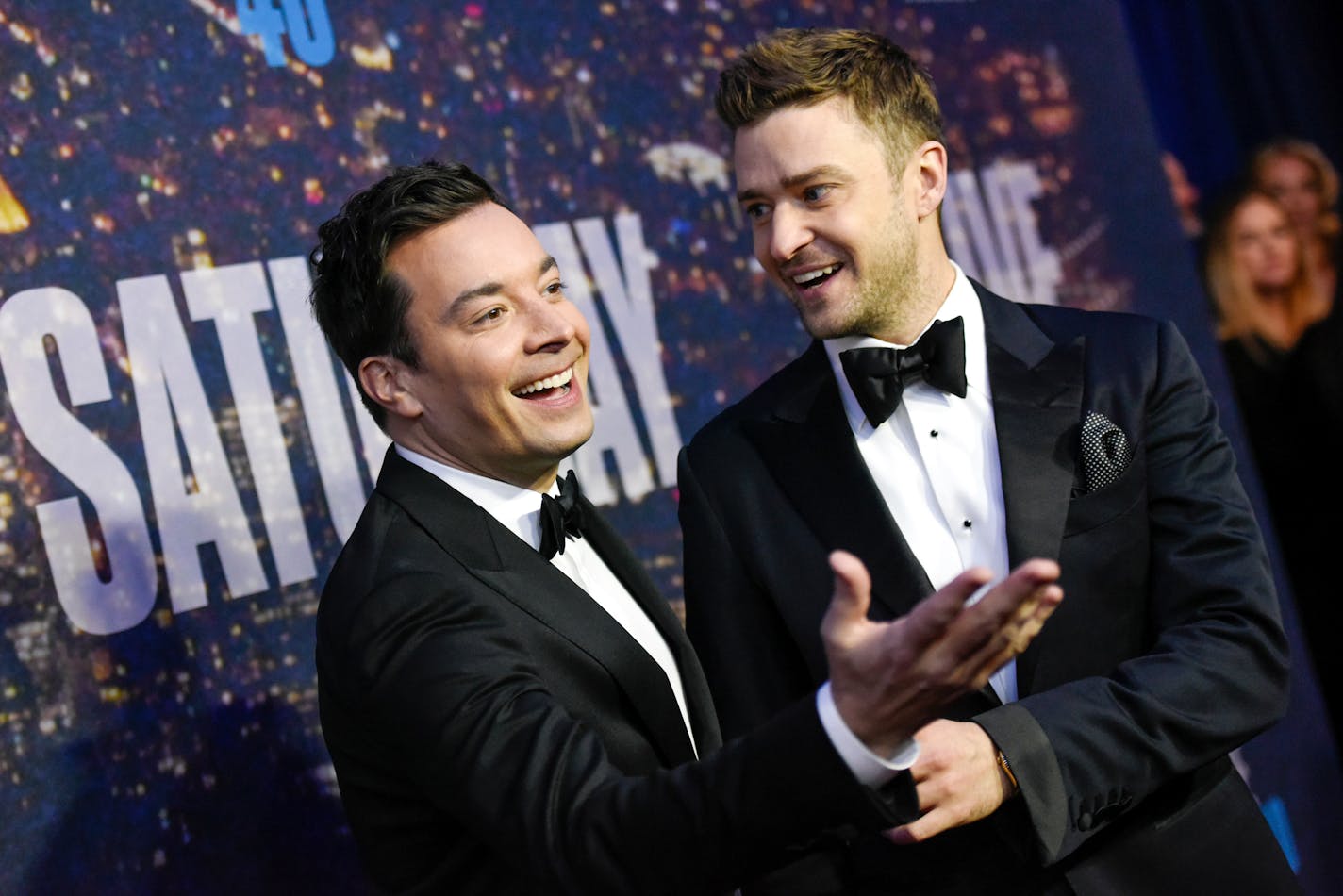 Jimmy Fallon, left, and Justin Timberlake in New York in 2015.