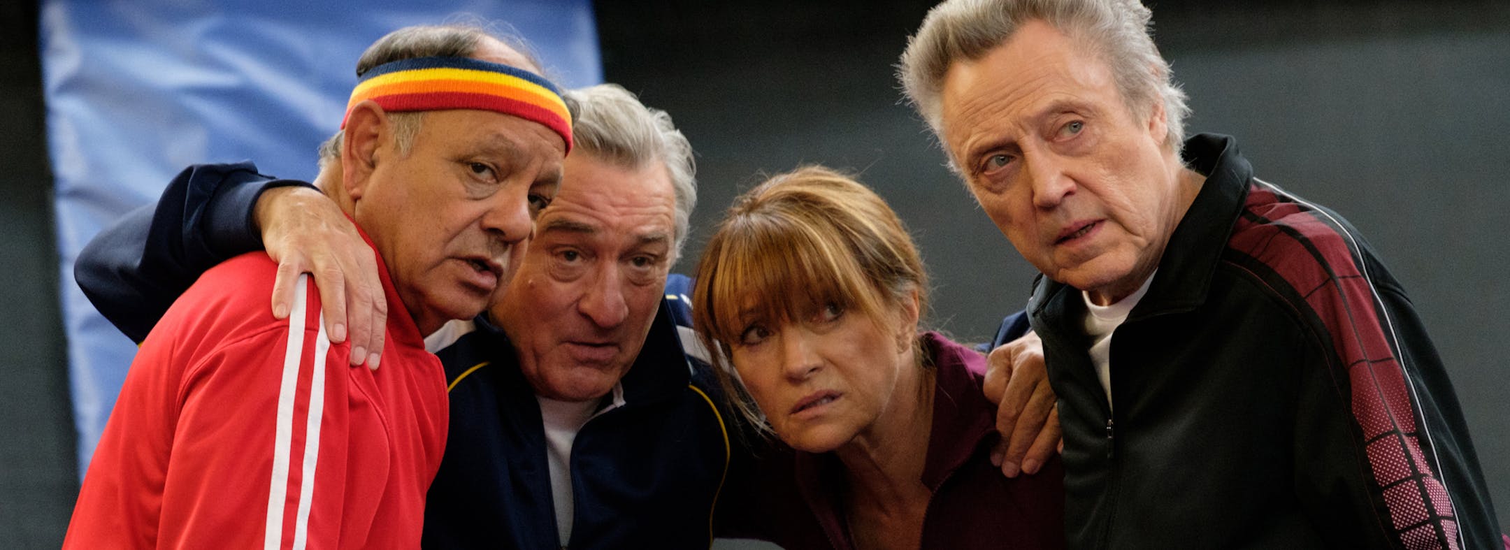 Cheech Marin, Robert De Niro, Jane Seymour and Christopher Walken in "The War With Grandpa."