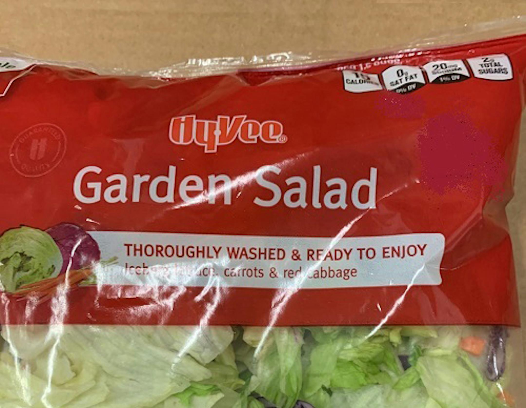 The Minnesota The Health Department warned consumers not to eat ALDI Little Salad Bar brand Garden Salad or Hy-Vee brand Garden Salad.