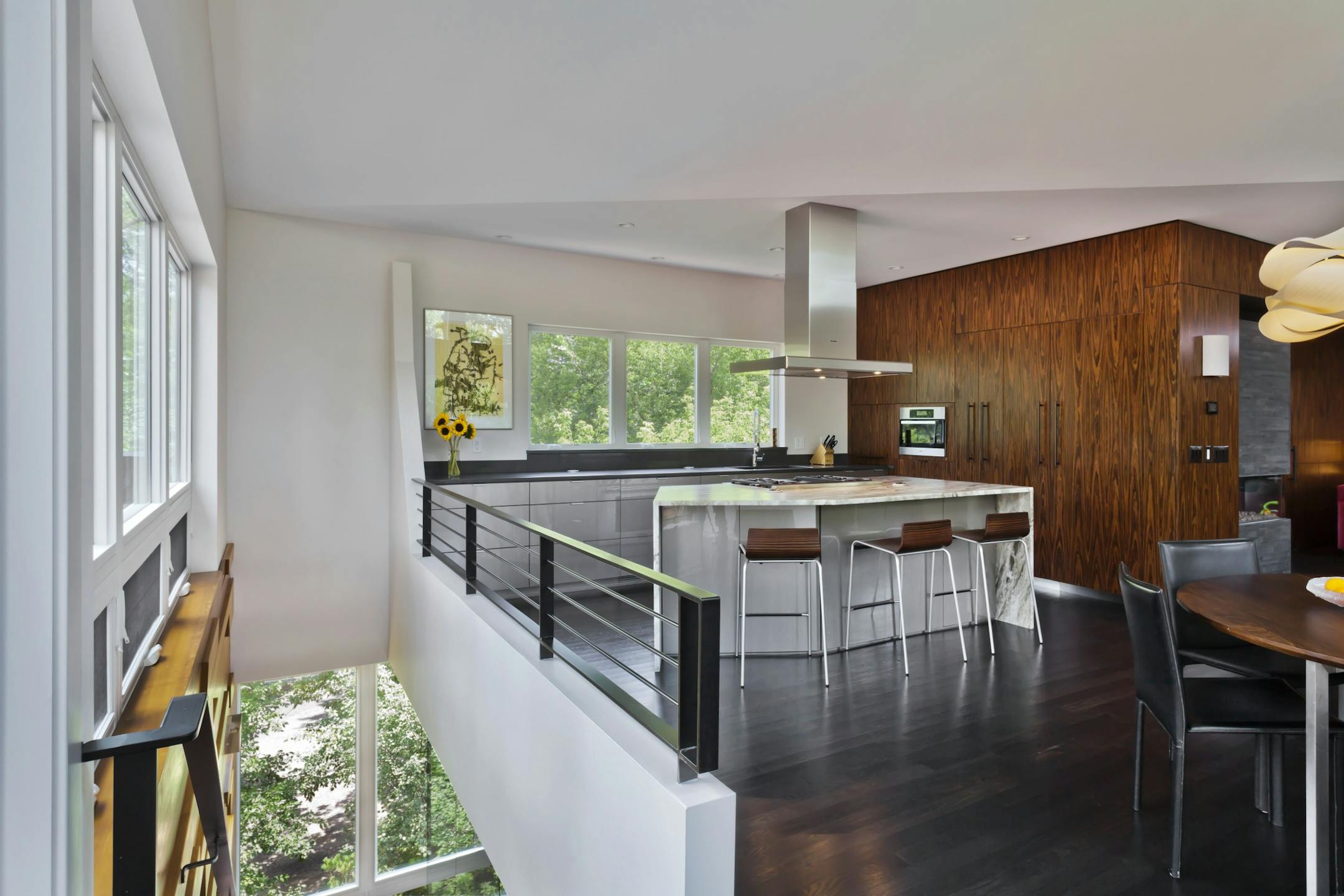 Home of he Month: RoehrSchmitt Architecture translated the best features of a family's downtown loft into a new modern home . Credit Gilbertson Photography