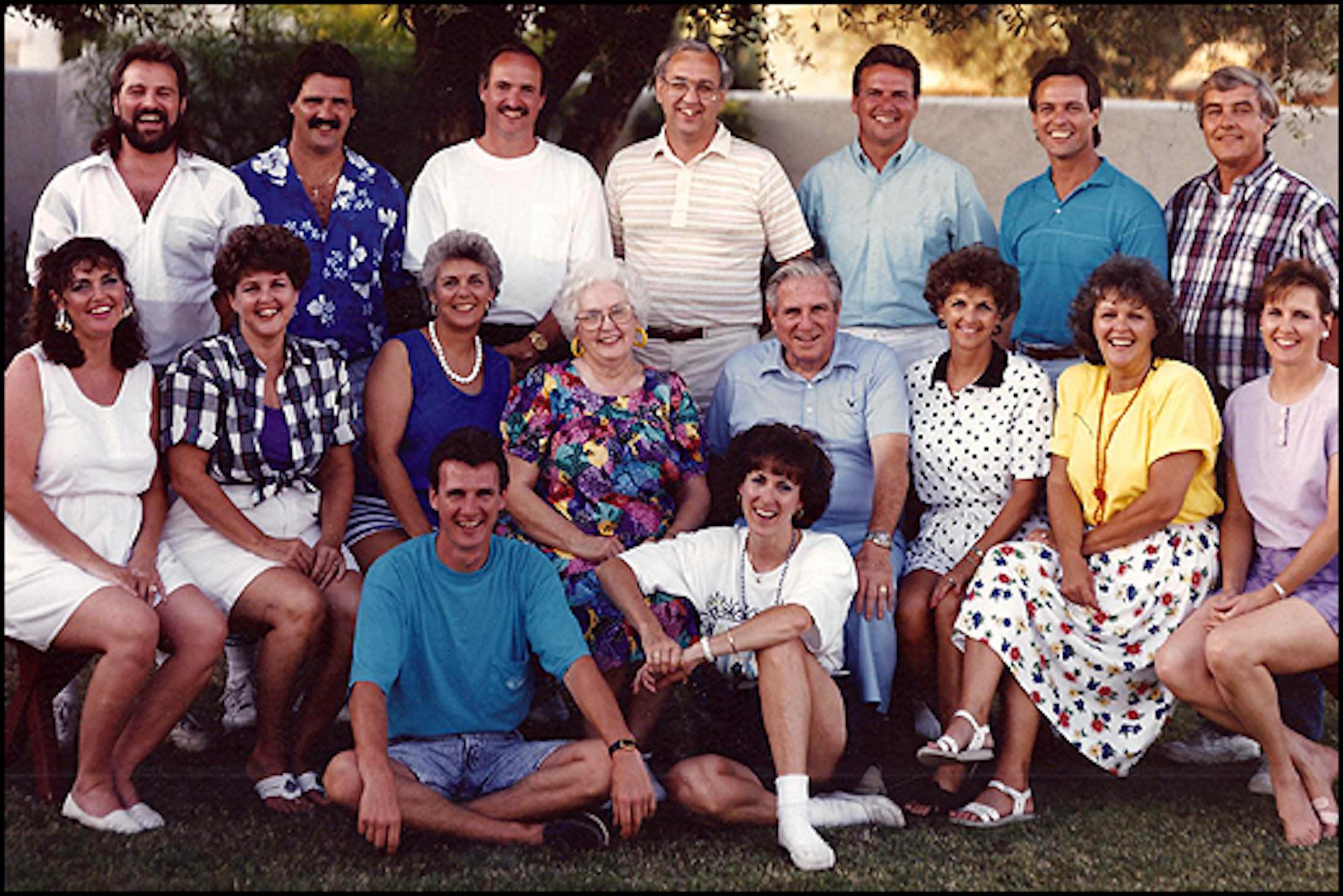 The Ralph and Betty McLellan family, 1991