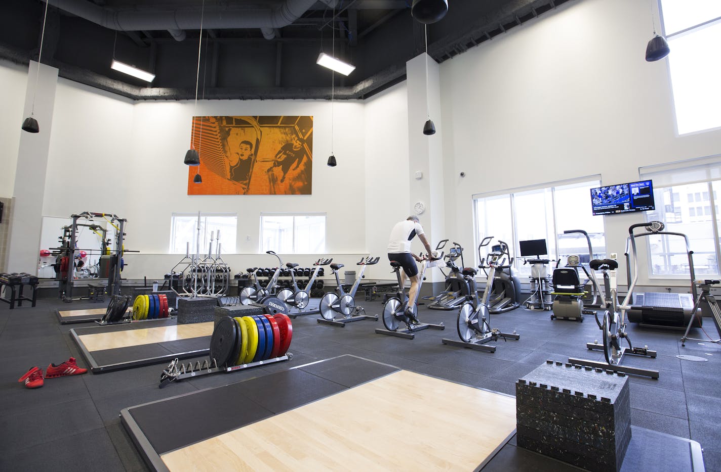 The Mayo Clinic Sports Medicine training area at Mayo Clinic Square in downtown Minneapolis on Wednesday, June 17, 2015. ] LEILA NAVIDI leila.navidi@startribune.com /