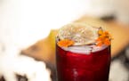 A hibiscus mocktail by Spoon and Stable in Minneapolis.