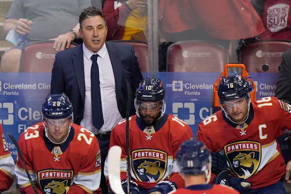 Former Wild winger Andrew Brunette is now coach of the Florida Panthers.