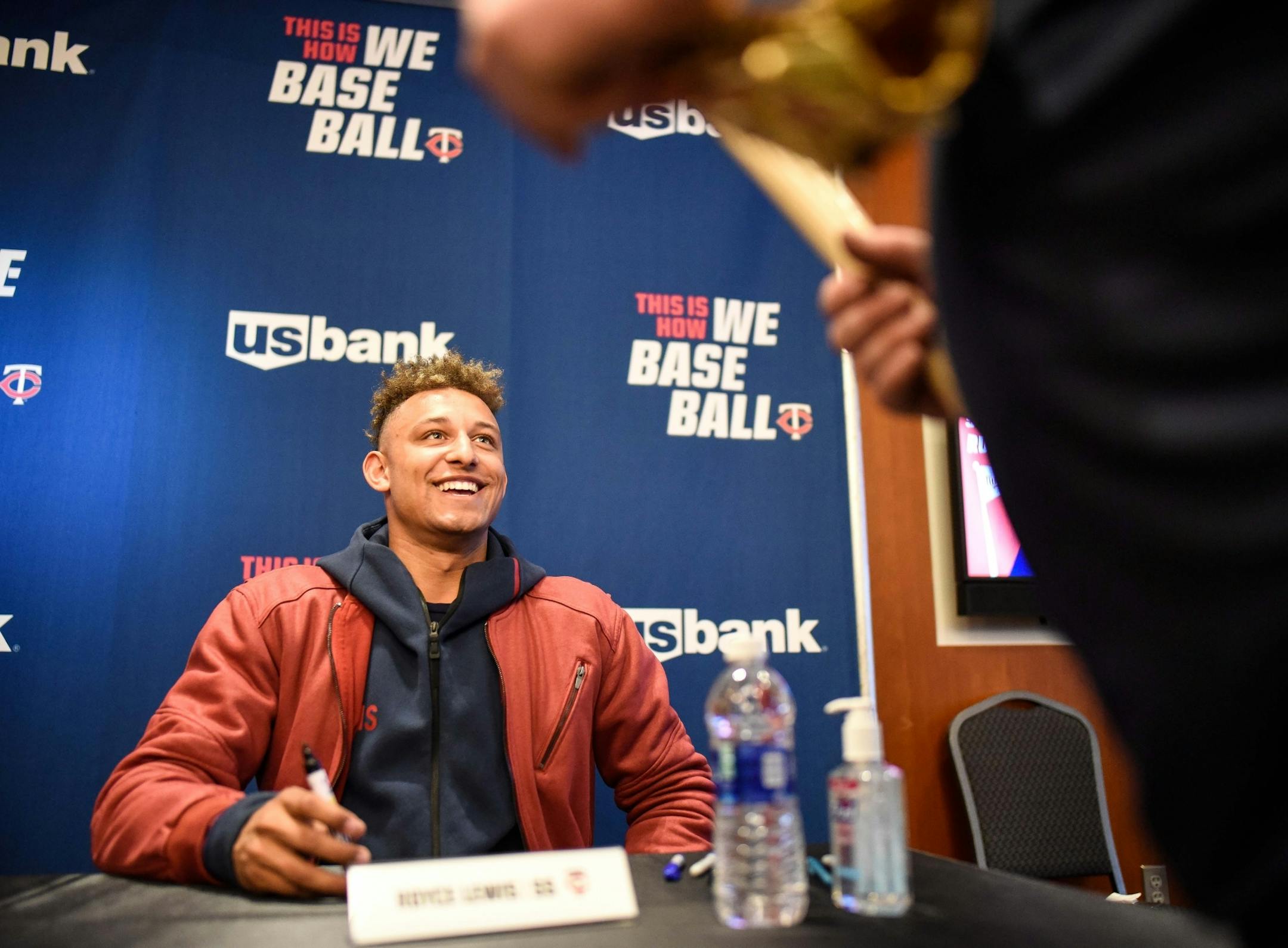 Twins prospect Royce Lewis signed autographs for fans at Twins Fest.