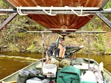 Ely area native Willy Vosburgh is one of 18 BWCA outfitters authorized by the U.S. Forest Service to tow canoe groups on established routes to speed t