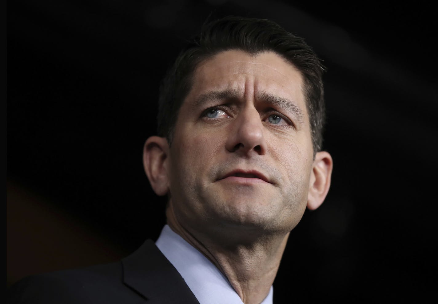 House Speaker Paul Ryan of Wis. listens during a news conference on Capitol Hill in Washington, Thursday, Jan. 5, 2017. (AP Photo/Manuel Balce Ceneta)