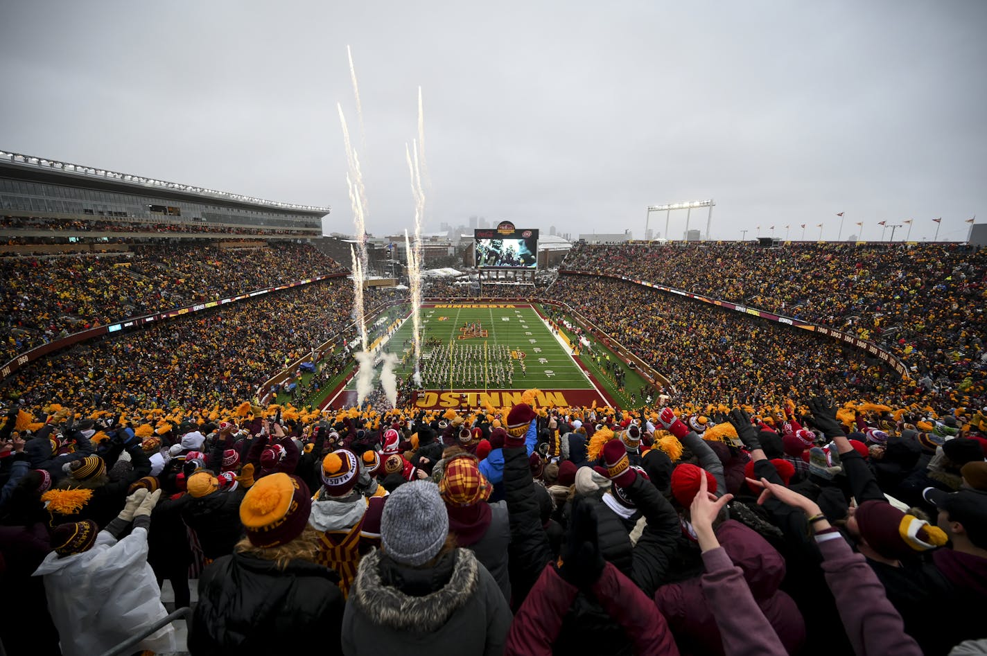 TCF Stadium Saturday. ] Aaron Lavinsky • aaron.lavinsky@startribune.com The Minnesota Gophers played the Wisconsin Badgers on Saturday, Nov. 30, 2019 at TCF Bank Stadium in Minneapolis, Minn.