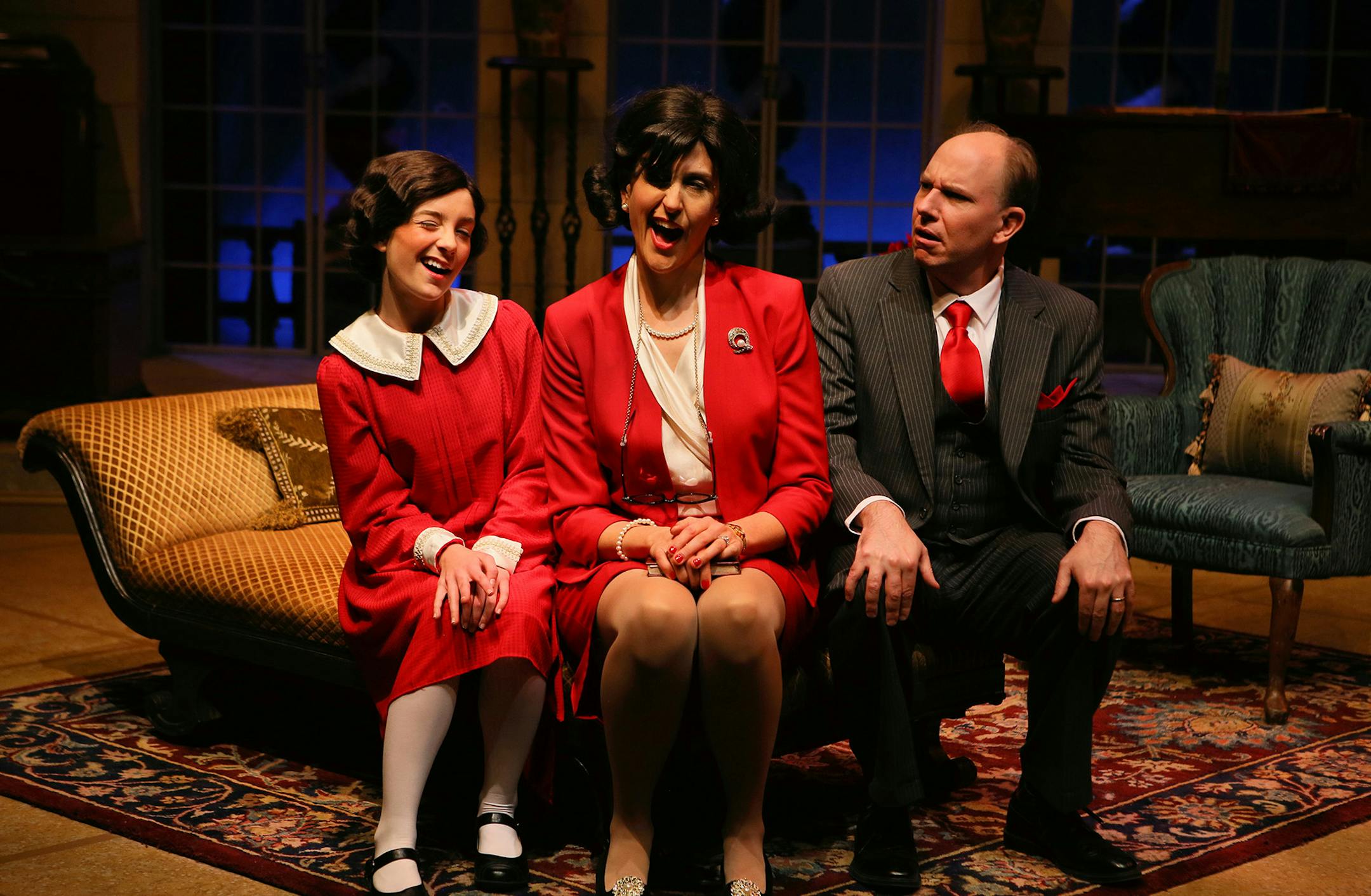 Arden Michalec, Andrea Wollenberg and Jake Endres in "Coco's Diary" at History Theatre.
credit: Scott Pakudaitis