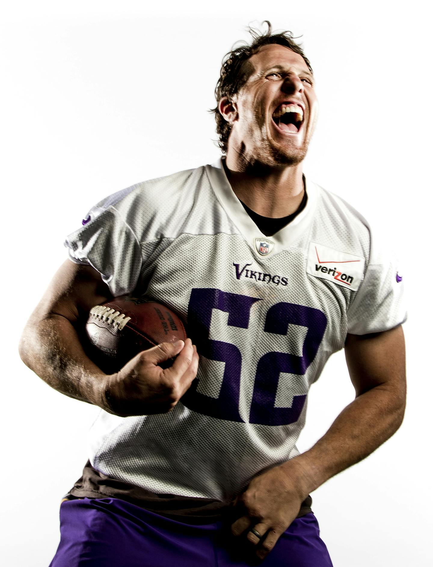 Minnesota Vikings linebacker Chad Greenway. ] CARLOS GONZALEZ cgonzalez@startribune.com - June 17, 2015, Eden Prairie, MN, Winter Park, NFL, Minnesota Vikings Minicamp