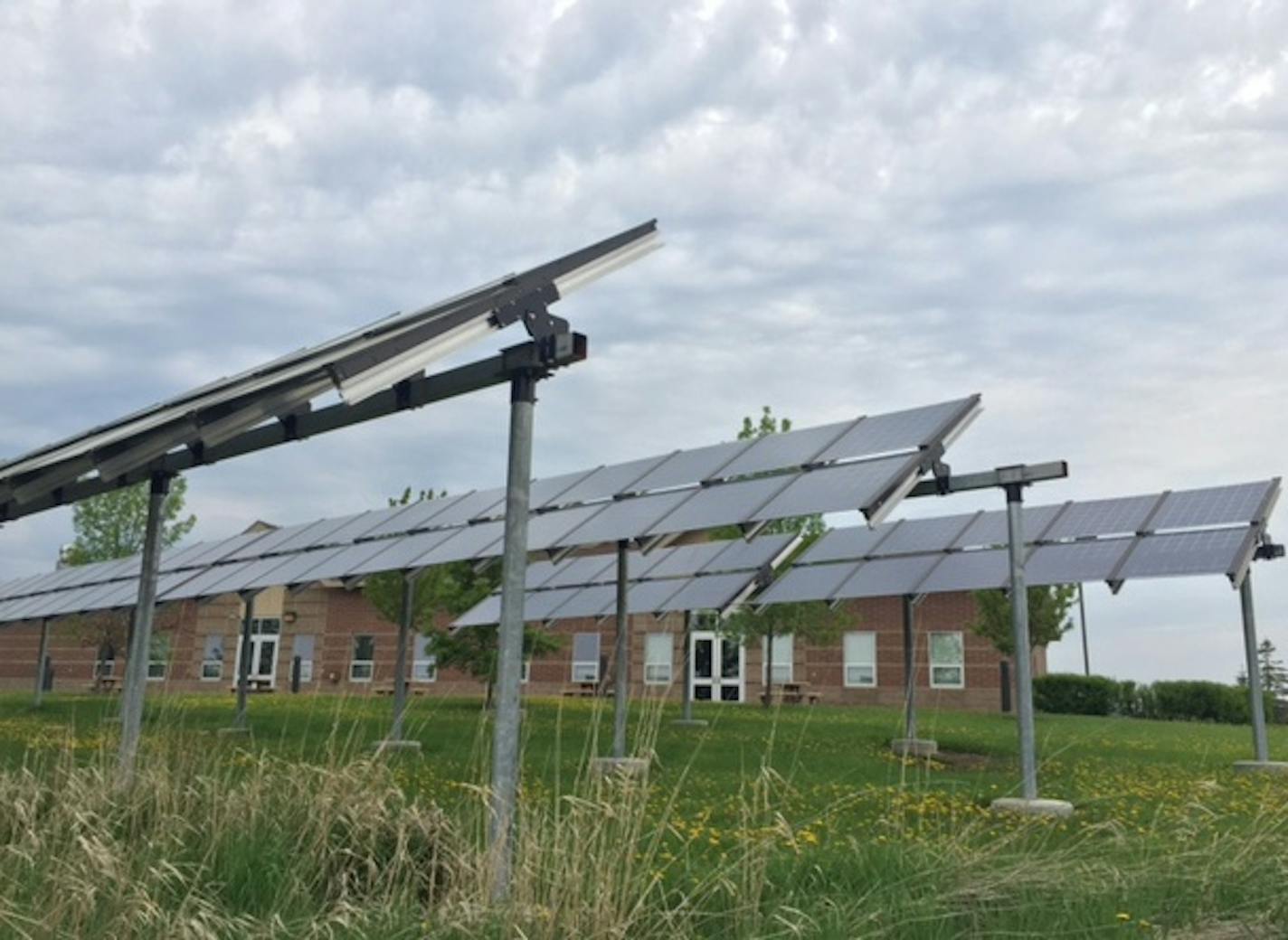 Panel power: The City of Mountain Iron is one of several Range municipalities that, through grants from the IRRRB, installed Silicon Energy solar panels.