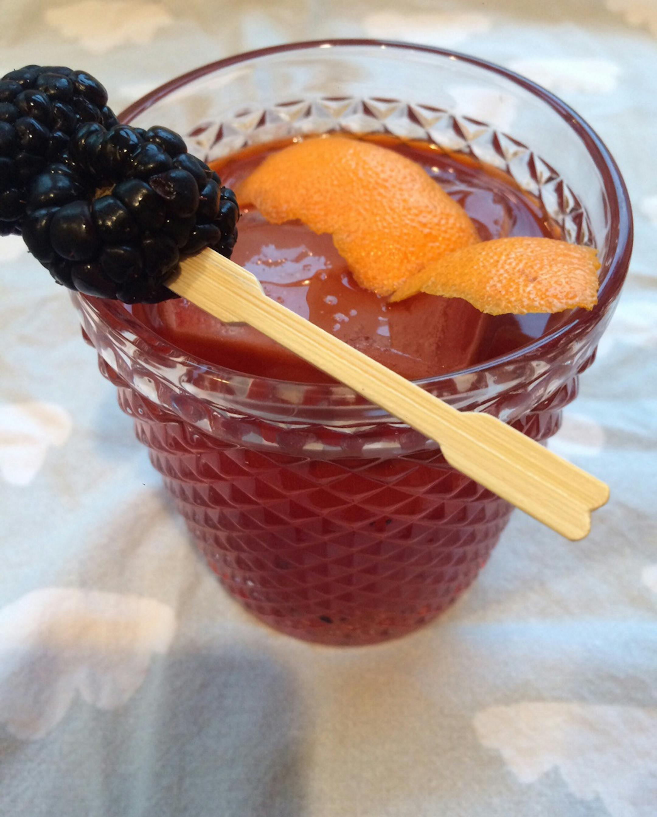 Berry old-fashioned. Photo by Amelia Rayno amelia.rayno@startribune.com