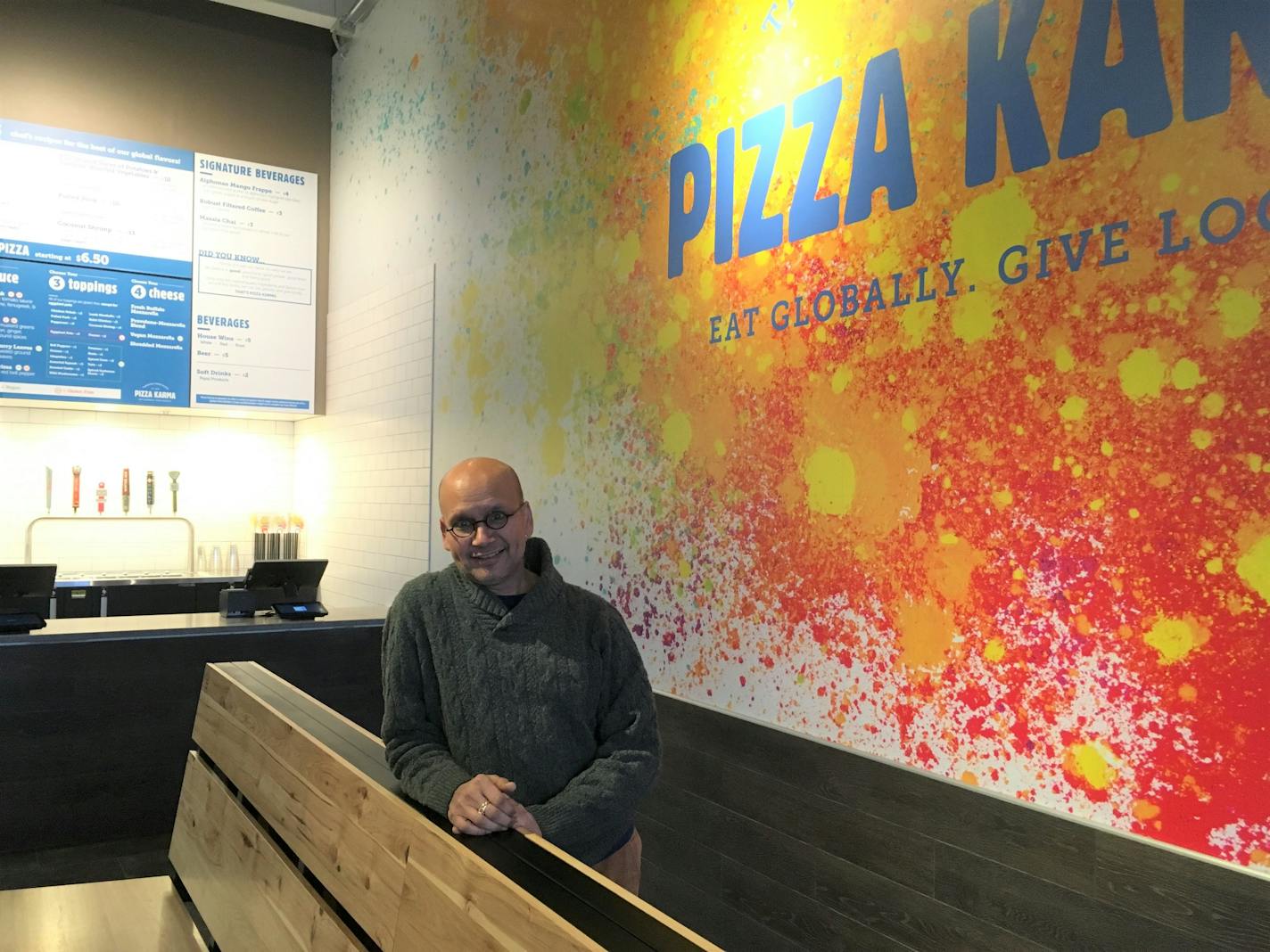 Chef and cookbook author Raghavan Iyer created the concept and menu at Pizza Karma.