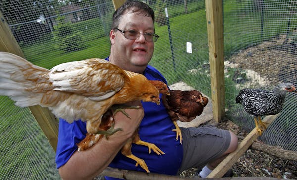 Charles Reinhardt was once charged for violating a Centerville ordinance for raising chickens on his property. The town recently reversed the ordinanc