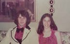 Stacy and Dan Mott before the 1974 prom at Southwest High School in Minneapolis. They've been married since 1980.