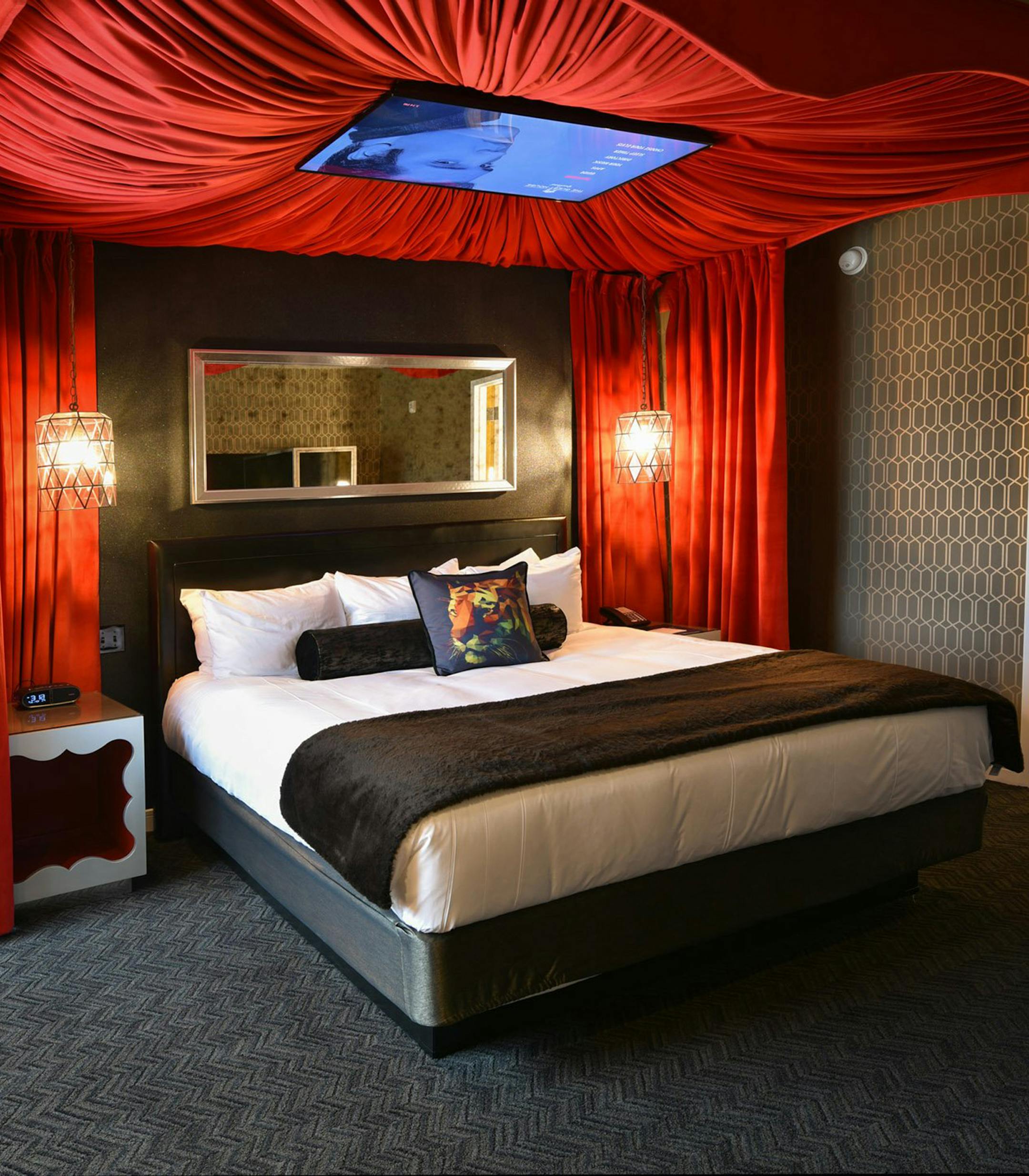 The King Suite at The Guest House at Graceland, an Elvis Presley-inspired hotel that just opened on property adjacent to the Graceland Mansion in Memphis. (The Guest House at Graceland)