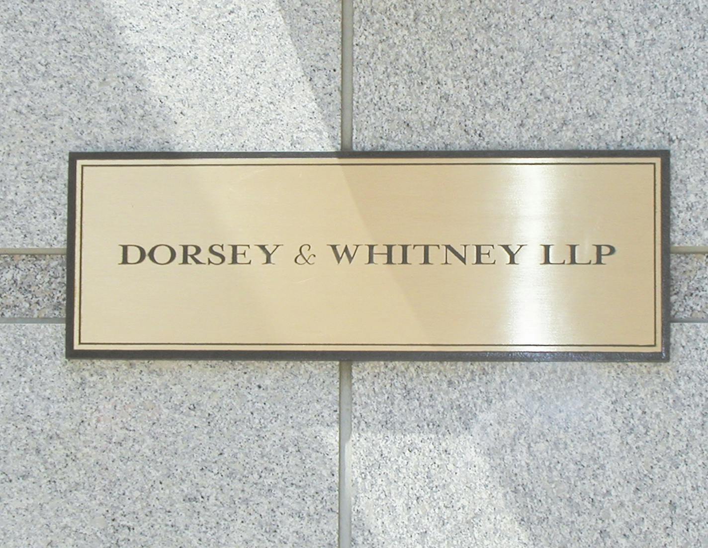 Dorsey & Whitney has ended its pro bono work with the Minneapolis City's Attorney's Office.