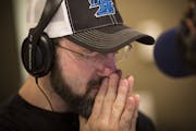 Chris Hawkey struggled to come up with an answer during a game between the DJs on the radio during the early morning show at the KFan radio studio on 
