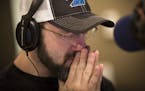 Chris Hawkey struggled to come up with an answer during a game between the DJs on the radio during the early morning show at the KFan radio studio on 