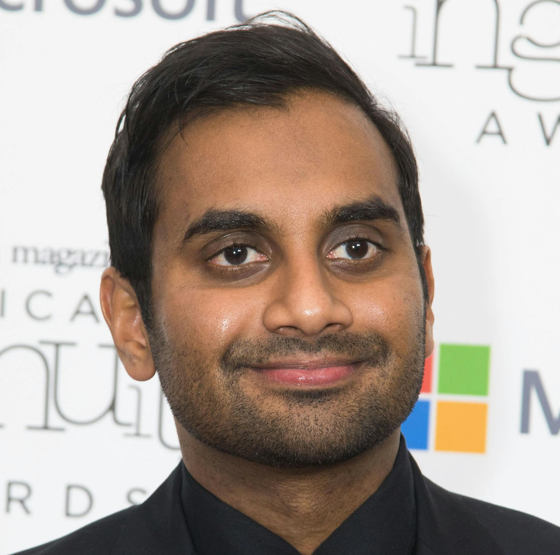 Actor Aziz Ansari arrives on the red carpet prior to the Smithsonian Magazine's American Ingenuity Awards ceremony honoring revolutionary breakthroughs in the arts and sciences, education and social progress, at the National Portrait Gallery on Thursday December, 8 2016 in Washington, DC. (Jeff Malet/Newscom/Zuma Press/TNS) ORG XMIT: 1195662