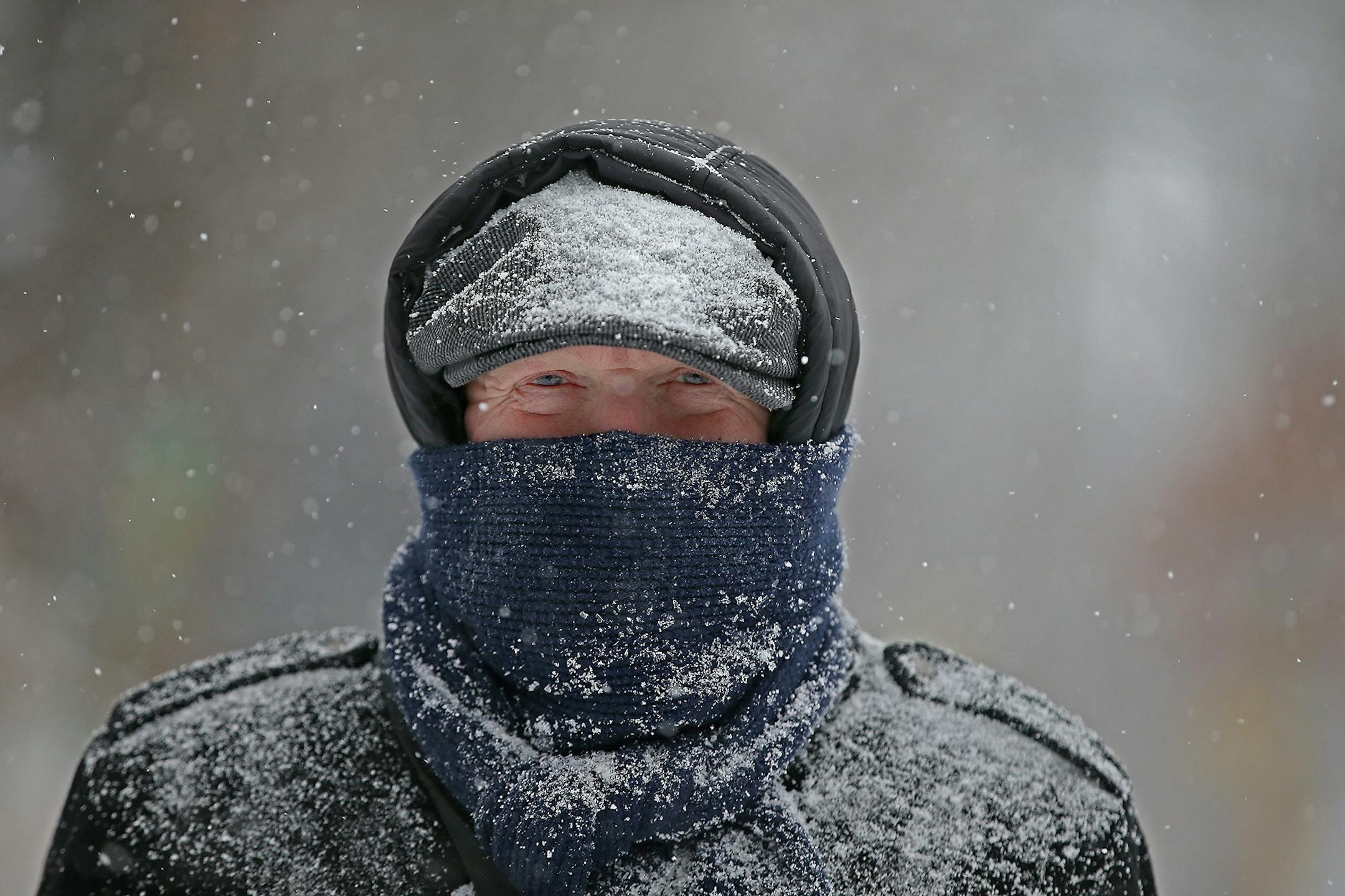 "This is beautiful," said Dennis Waters as he made his way to work near Nicollet and 42nd Street South, Tuesday, March 3, 2015 in Minneapolis, MN.