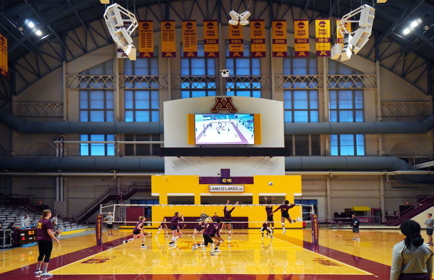 The University of Minnesota Volleyball team held it's first media availability Monday morning, inside the updated Maturi Pavilion. ] brian.peterson@startribune.com
Minneapolis, MN
Monday, August 19, 2019