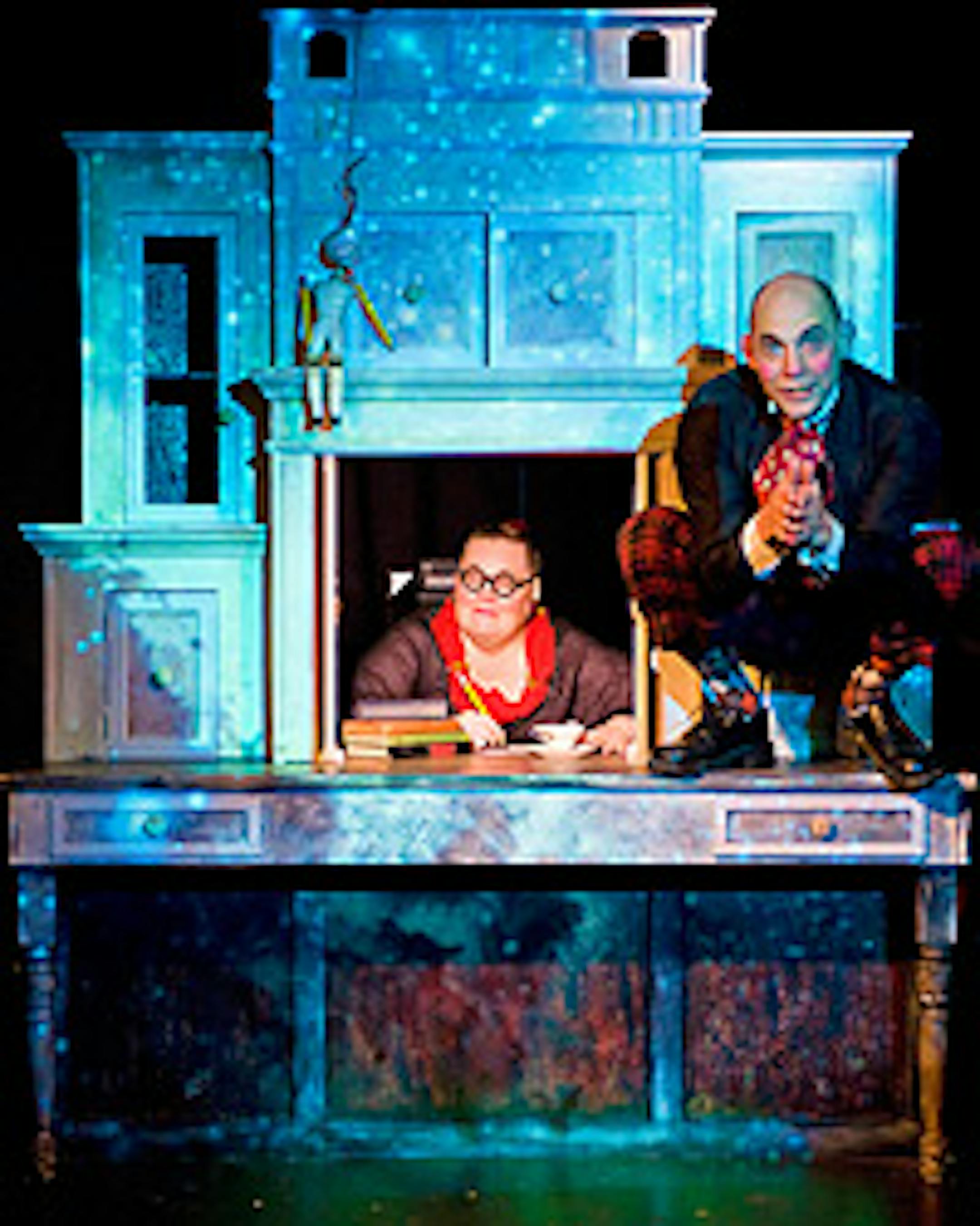 Martha Goetsch as Eleanor and Julian McFaul as Nicodemus in "Eleanor's Cabaret."