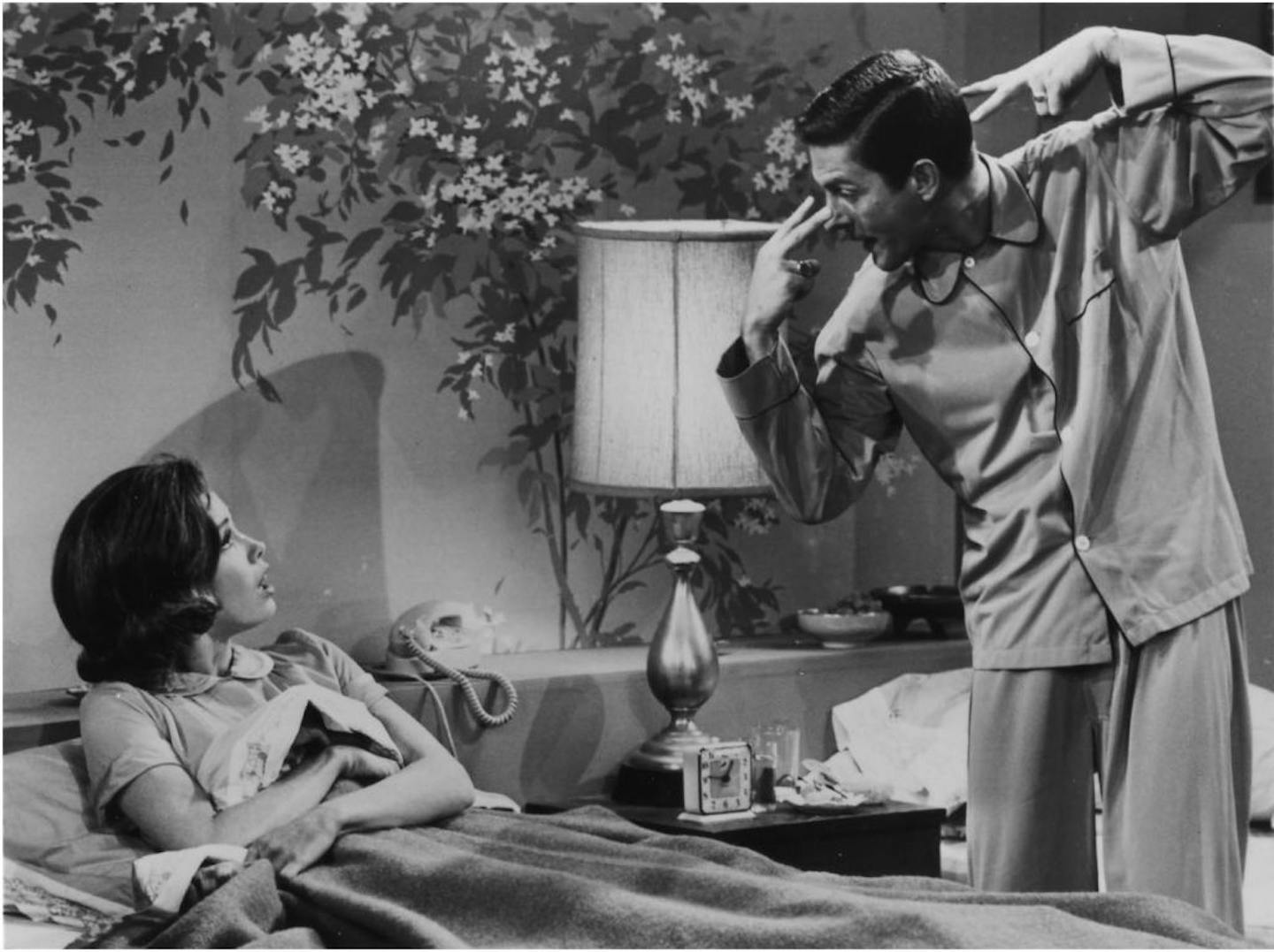 Mary Tyler Moore and Dick Van Dyke as Laura and Rob Petrie, who slept in separate beds, on "The Dick Van Dyke Show."