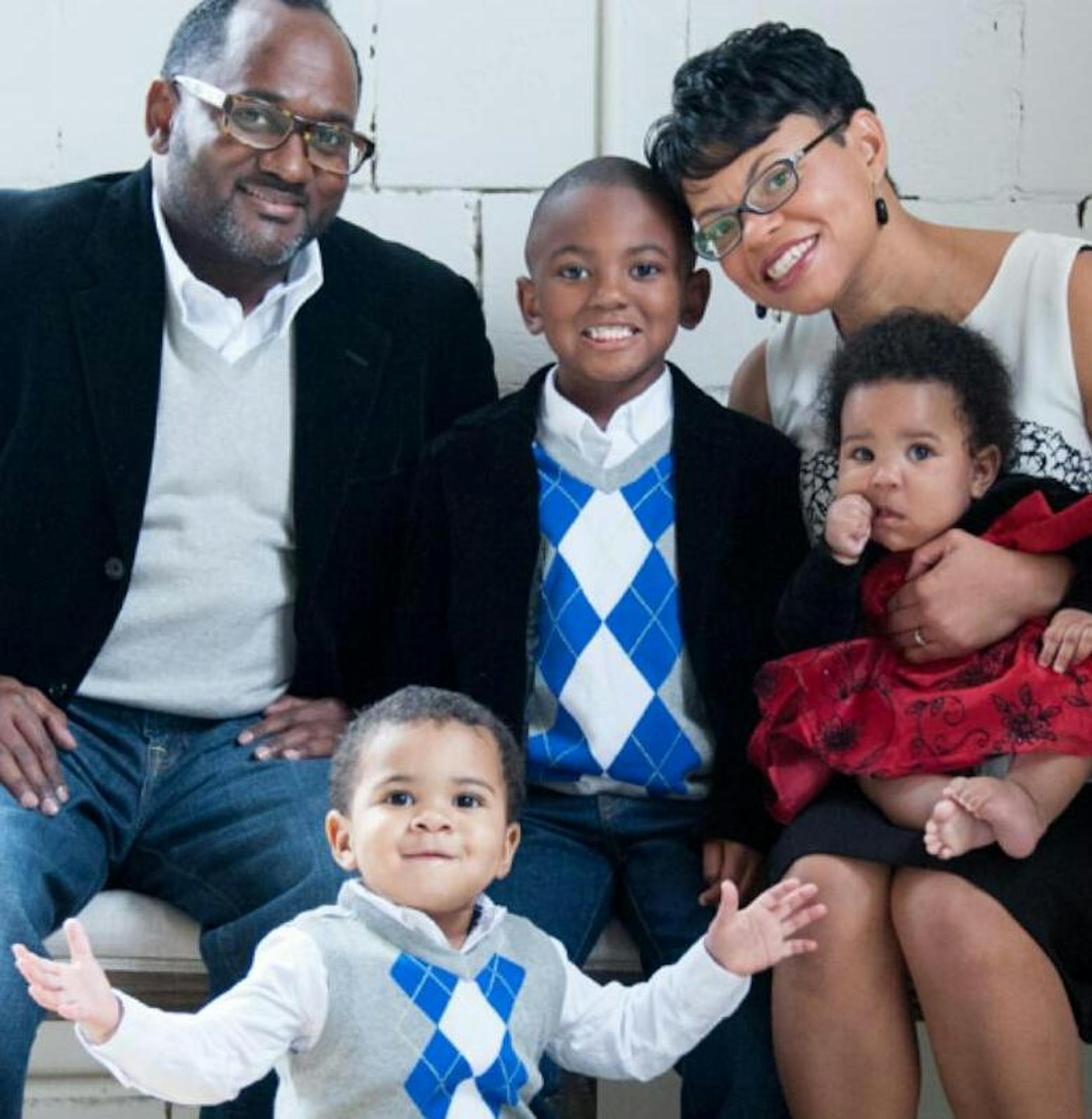 The Brundidge family: Dad Shawn, mom Sheletta and kids (from left) Brandon, Andrew and Cameron (aka C.J., Jr.)