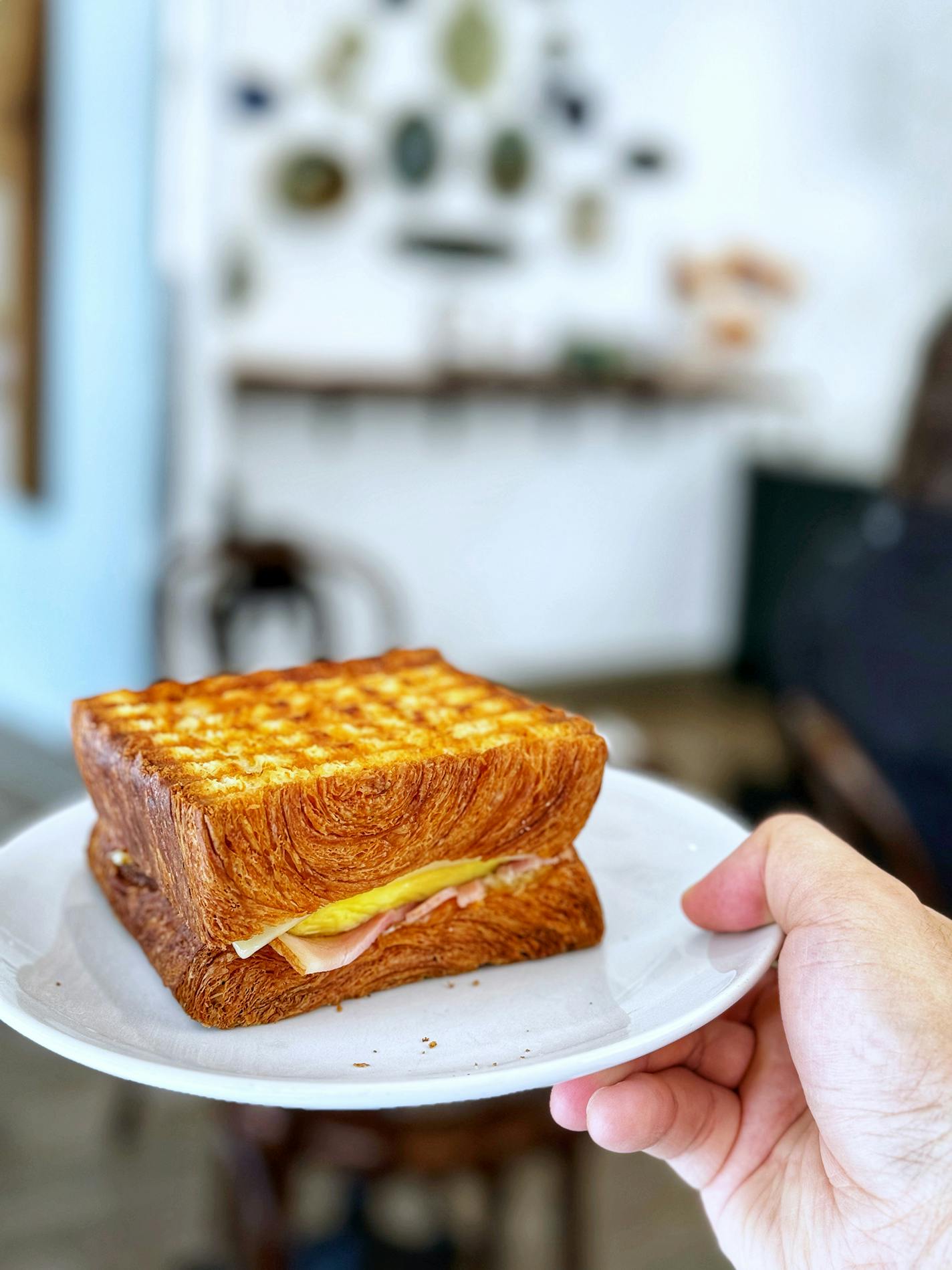 Breakfast sandwich from Black Walnut Bakery. Credit: Jon Cheng