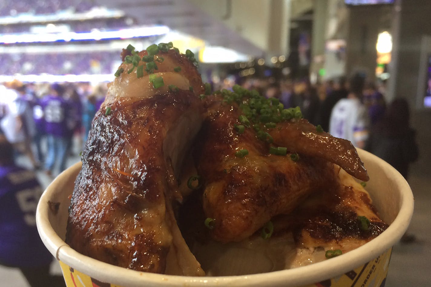 Rick Nelson, Star Tribune
The chicken at Andrew Zimmern's Canteen Rotisserie at US Bank Stadium.