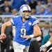 Lions quarterback Matthew Stafford looked to pass during the first half against Jacksonville on Sunday.