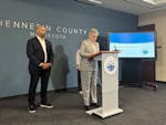 Hennepin County Attorney Mary Moriarty spoke Wednesday about her office's youth auto theft intervention program. Minneapolis City Council President El