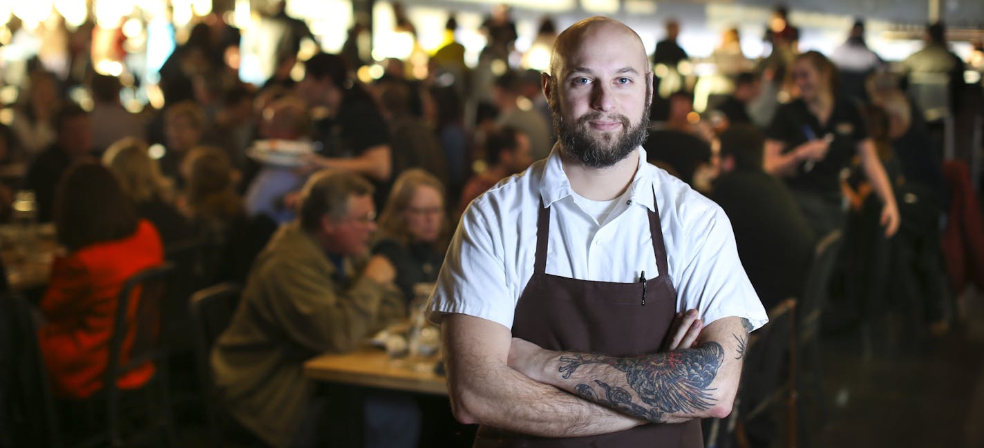 Surly chef Jorge Guzman posed for a picture in the beer hall in the new brewery/restaurant on Friday, January 23, 2015 in Minneapolis, Minn. ] RENEE JONES SCHNEIDER &#x201a;&#xc4;&#xa2; reneejones@startribune.com