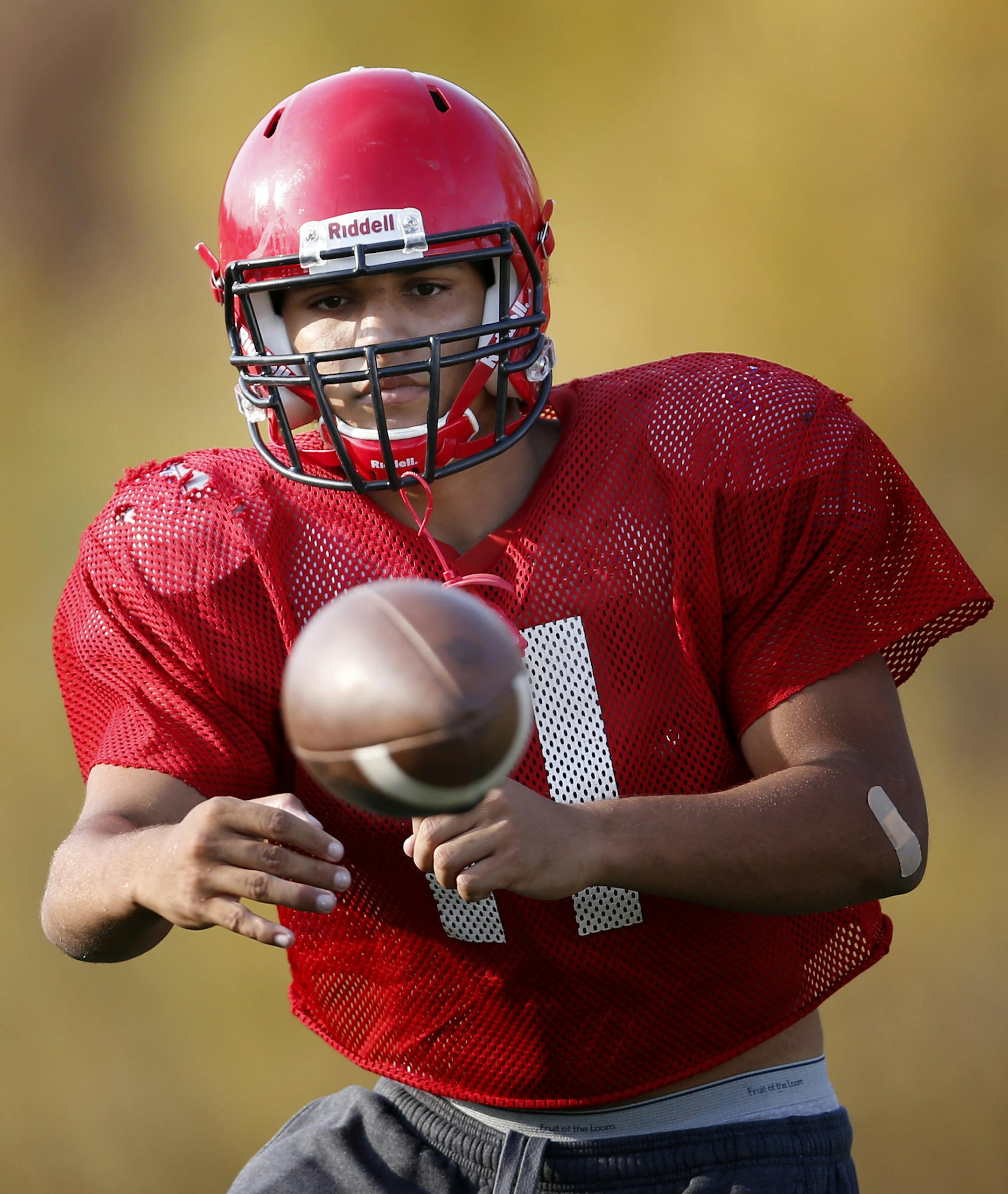 Eden Prairie running back Will Rains during practice on Wednesday. ] CARLOS GONZALEZ cgonzalez@startribune.com - October 22, 2014 , Eden Prairie, MN, Eden Prairie High School Football. Class 6A football advance,