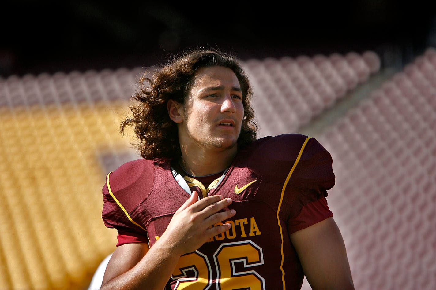 Mike Rallis was a college football linebacker in 2010, playing for the Gophers. Today, you know him as the WWE's Madcap Moss.