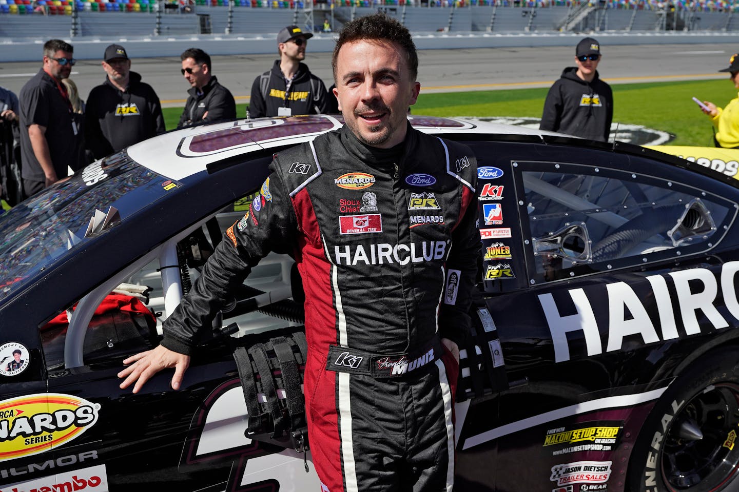 Frankie Muniz is the surprising points leader in the ARCA Series heading into Saturday's race at Kansas Speedway in his first full season in stock car racing.