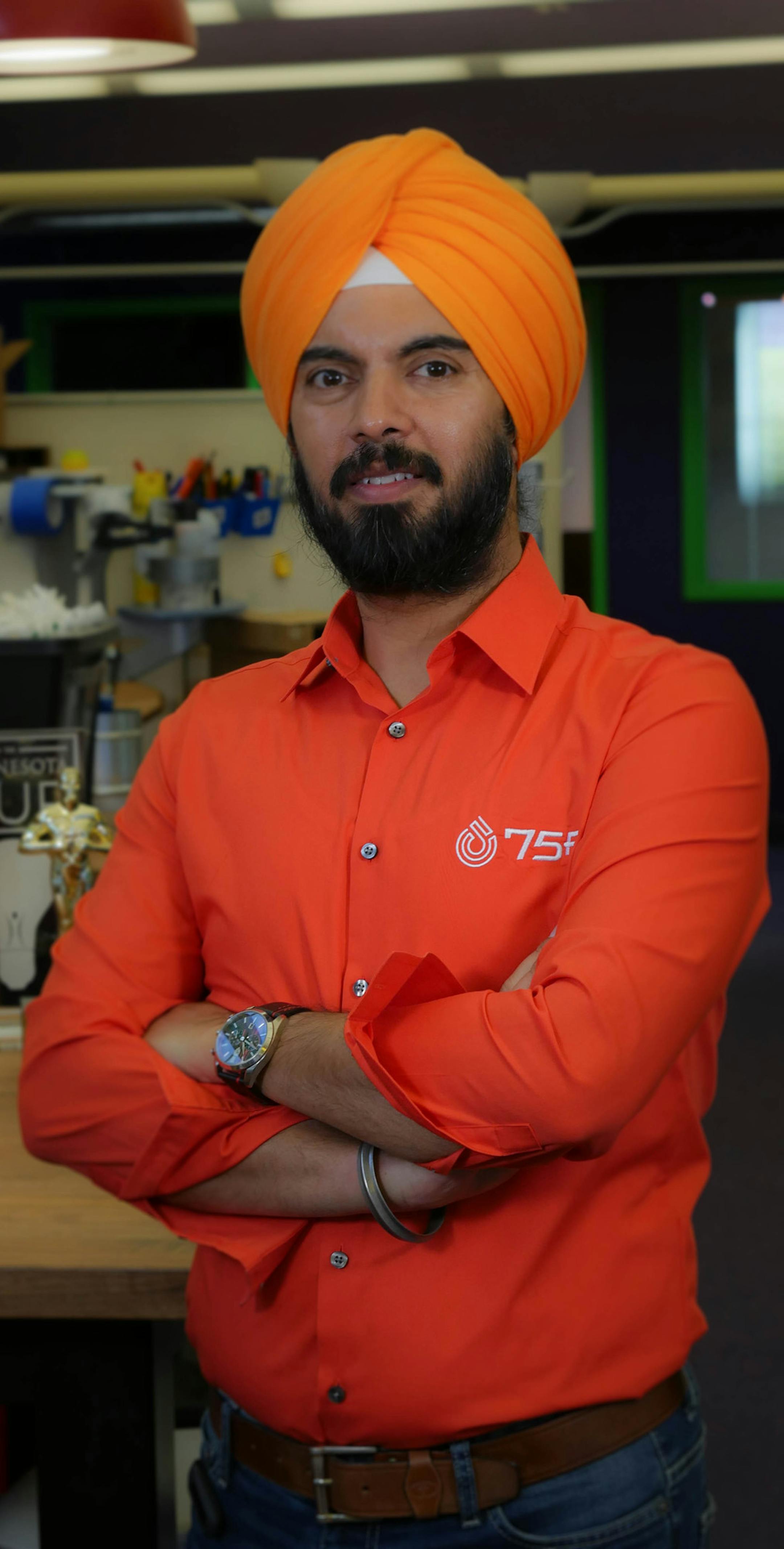 Deepinder Singh, founder and CEO of Burnsville-based 75F.