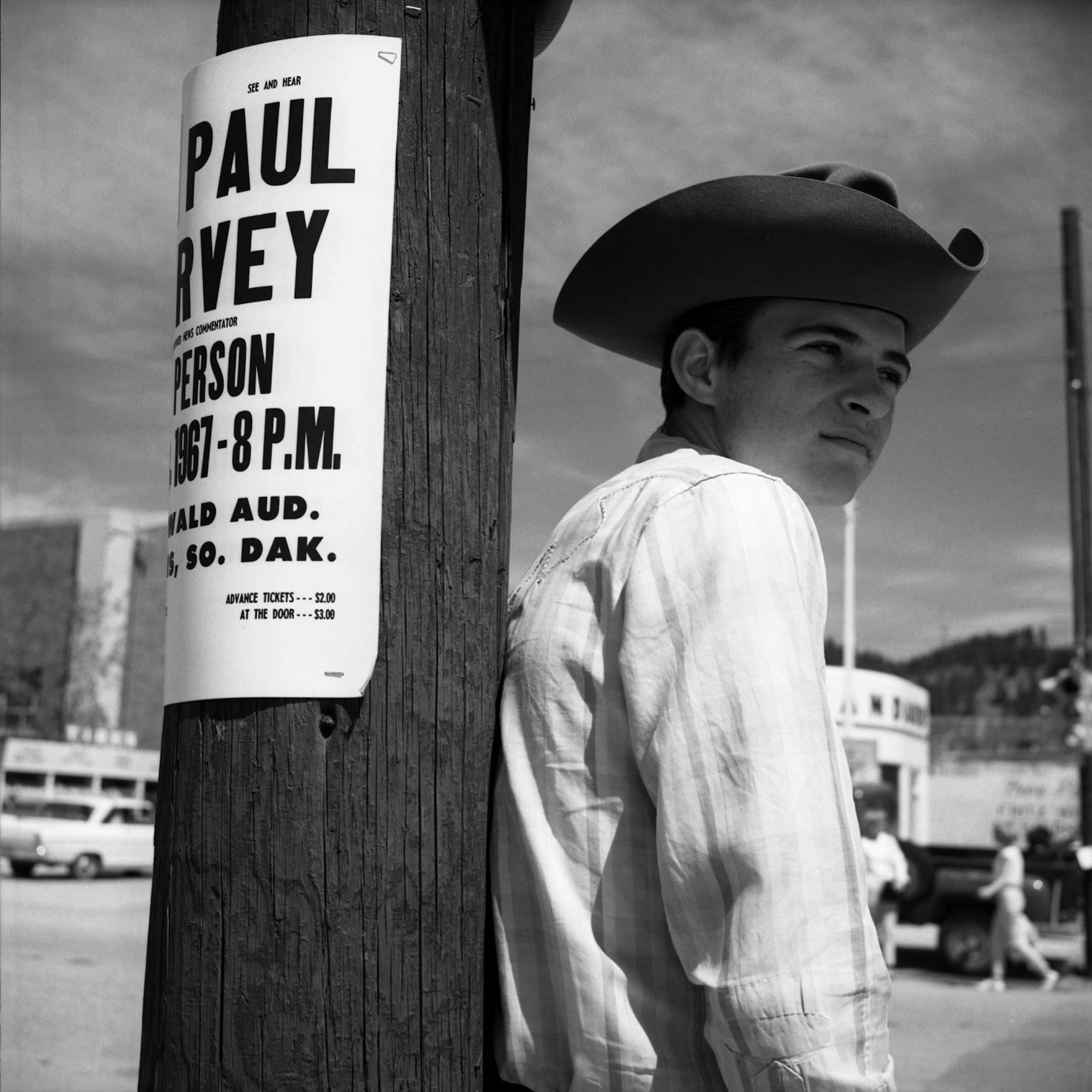 Vivian Maier photo, "Man in Cowboy Hat," S. Dakota, 1967