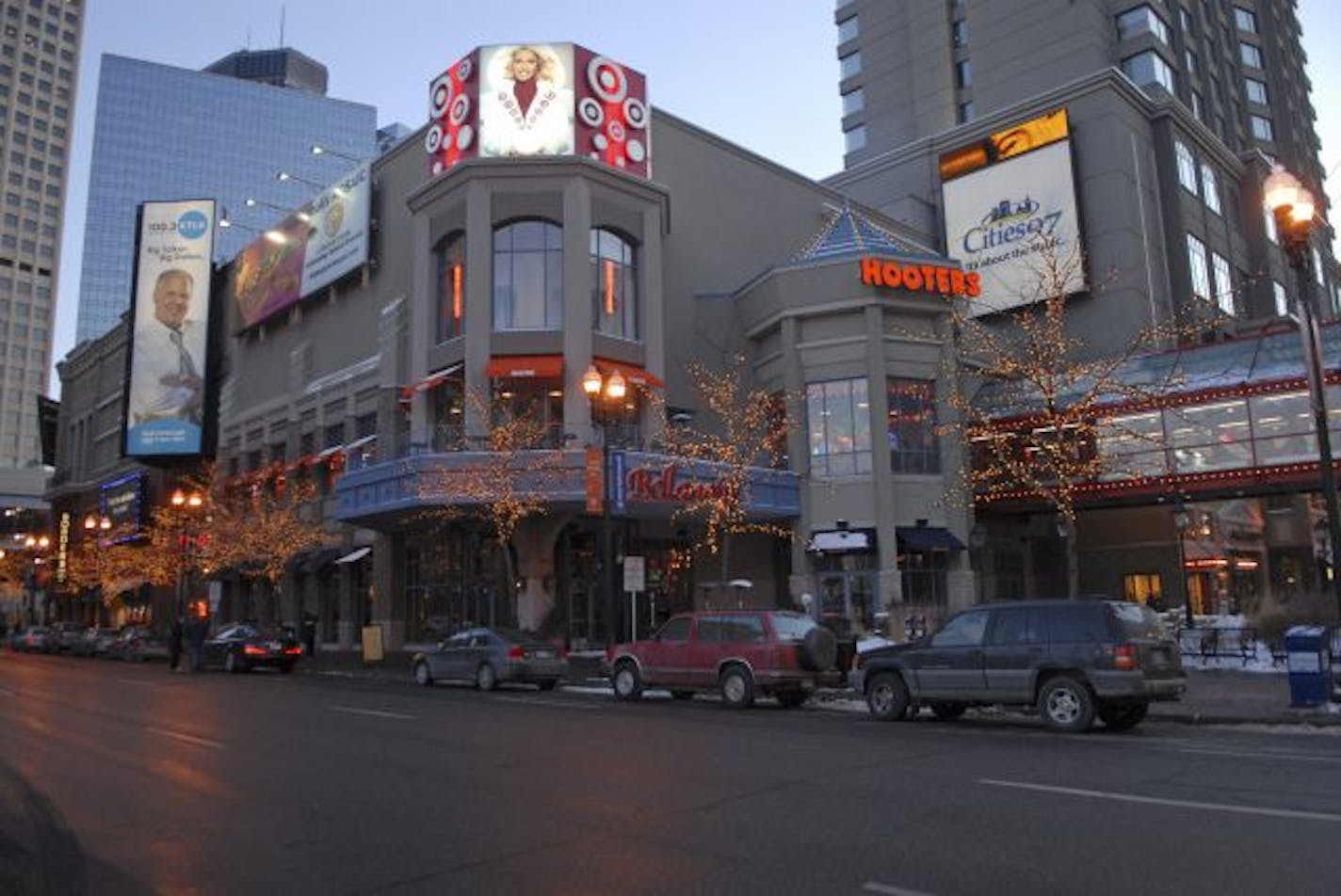 The Hooters restaurant in downtown Minneapolis was a controversial addition to Block E when it opened in 2006.