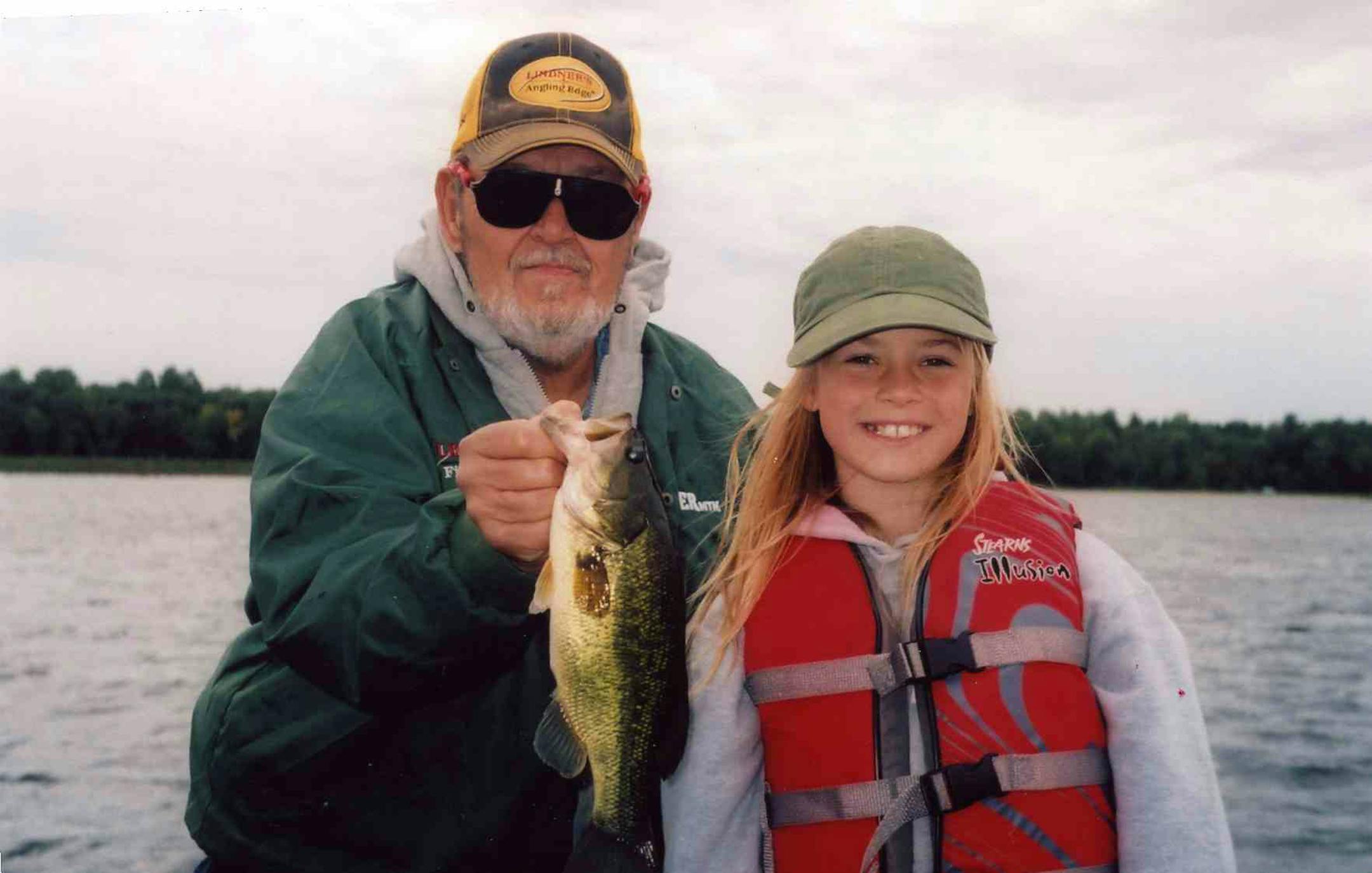 Ron Lindner, fishing with his granddaughter in 2009.