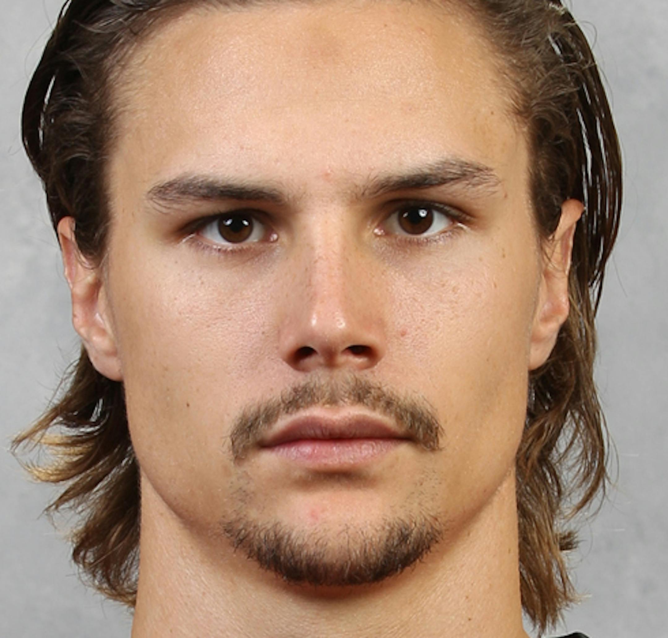 OTTAWA, CANADA - SEPT 11: Erik Karlsson of the Ottawa Senators poses for his official headshot for the 2013-2014 season on September 11, 2013 at Canadian Tire Centre in Ottawa, Ontario, Canada. (Photo by Jana Chytilova/NHLI via Getty Images) *** Local Caption *** Erik Karlsson ORG XMIT: 177614333