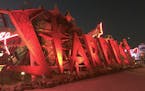 The famous Stardust sign, retired in 1991 for something more sedate. What to do in Vegas if you don't travel? Get nuked, tilt a vintage pinball machin