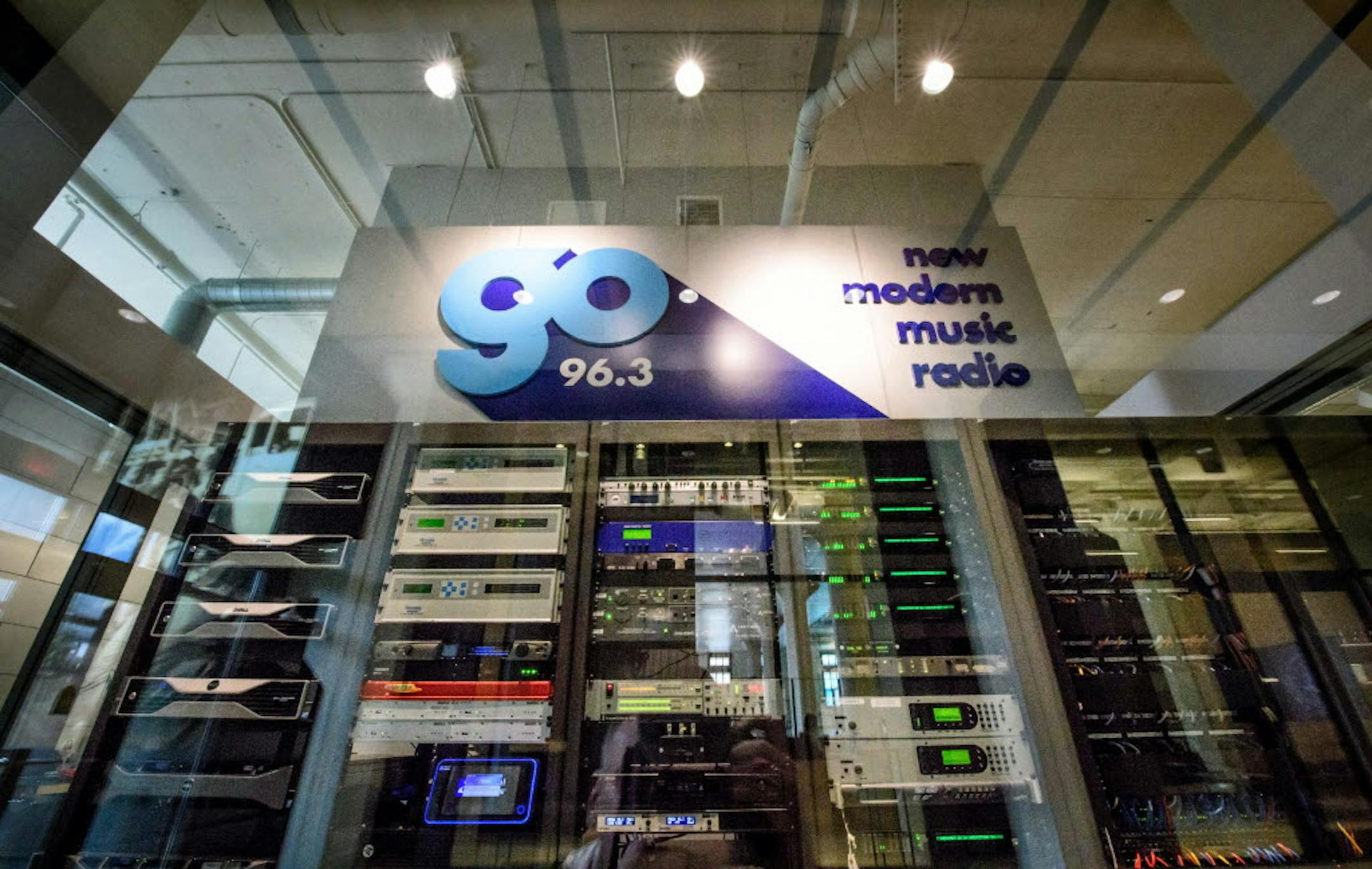 The Go Media radio studios are housed in the Ford Center across from Target Field in Minneapolis.