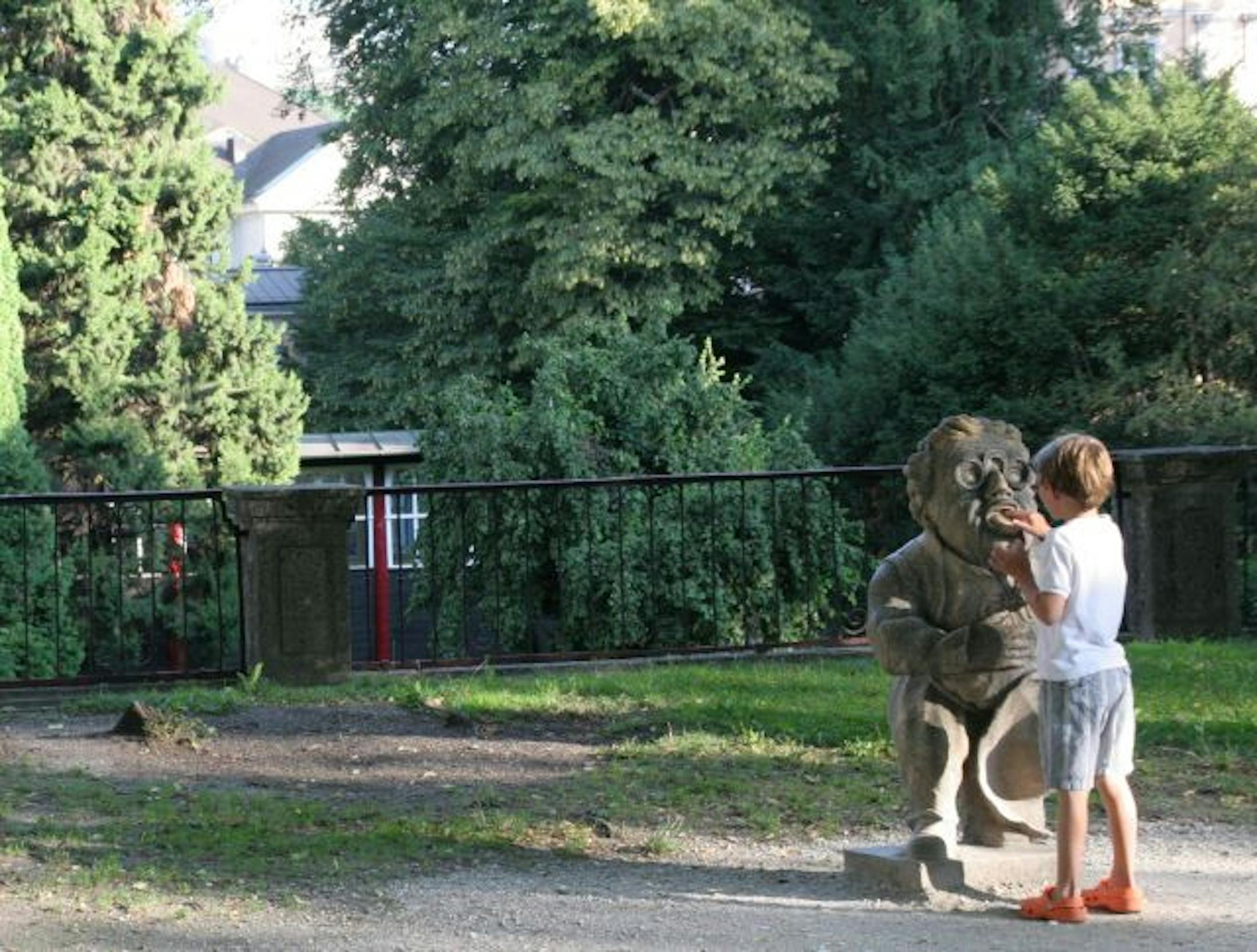 Tucked into the north end of the Mirabell Gardens, the Zwergerlgarten, or dwarf garden, was built by a prince archbishop in 1715. Today, it draws crowds eager to catch a Do-Re-Mi buzz. Photo: Elizabeth Larsen Special to the Star Tribune
