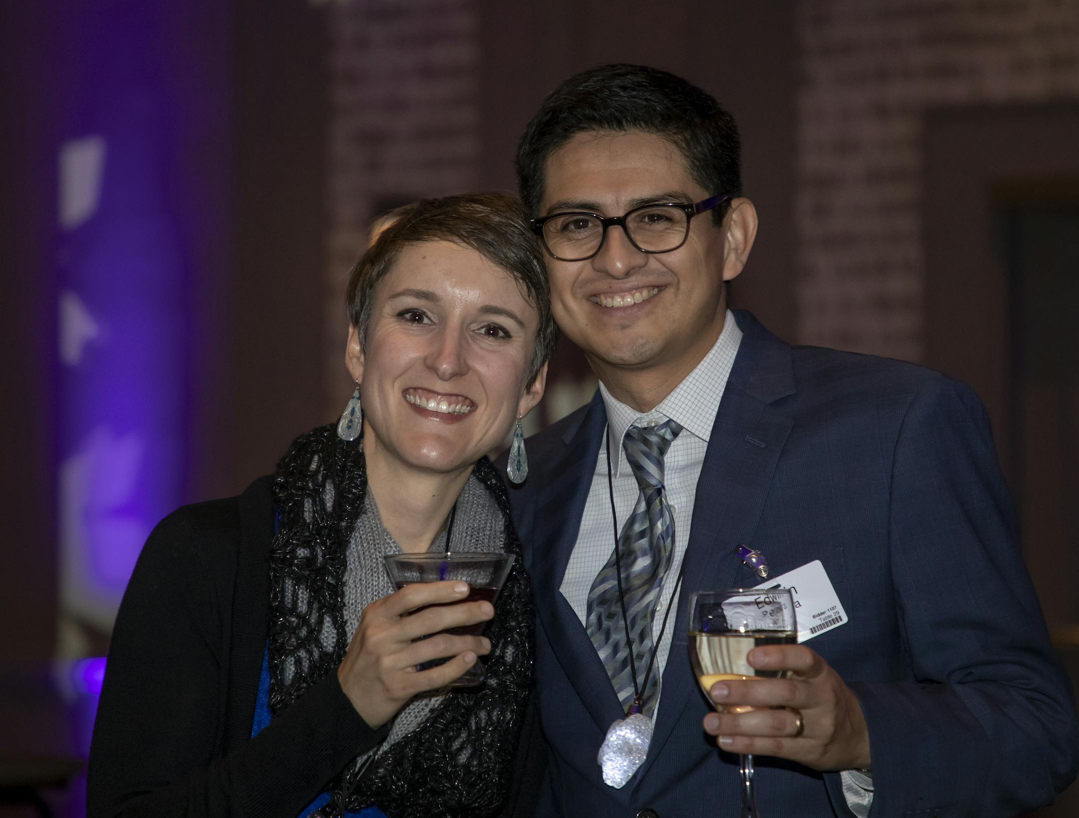 Jessie & Edwin Pereira at the 2019 Saint Nicholas Dinner. [ Special to Star Tribune, photo by Matt Blewett, Matte B Photography, matt@mattebphoto.com, Saint Nicholas Dinner, Catholic Charities, Dec. 5, 2019, Minnesota, 1009874409 FACE122219