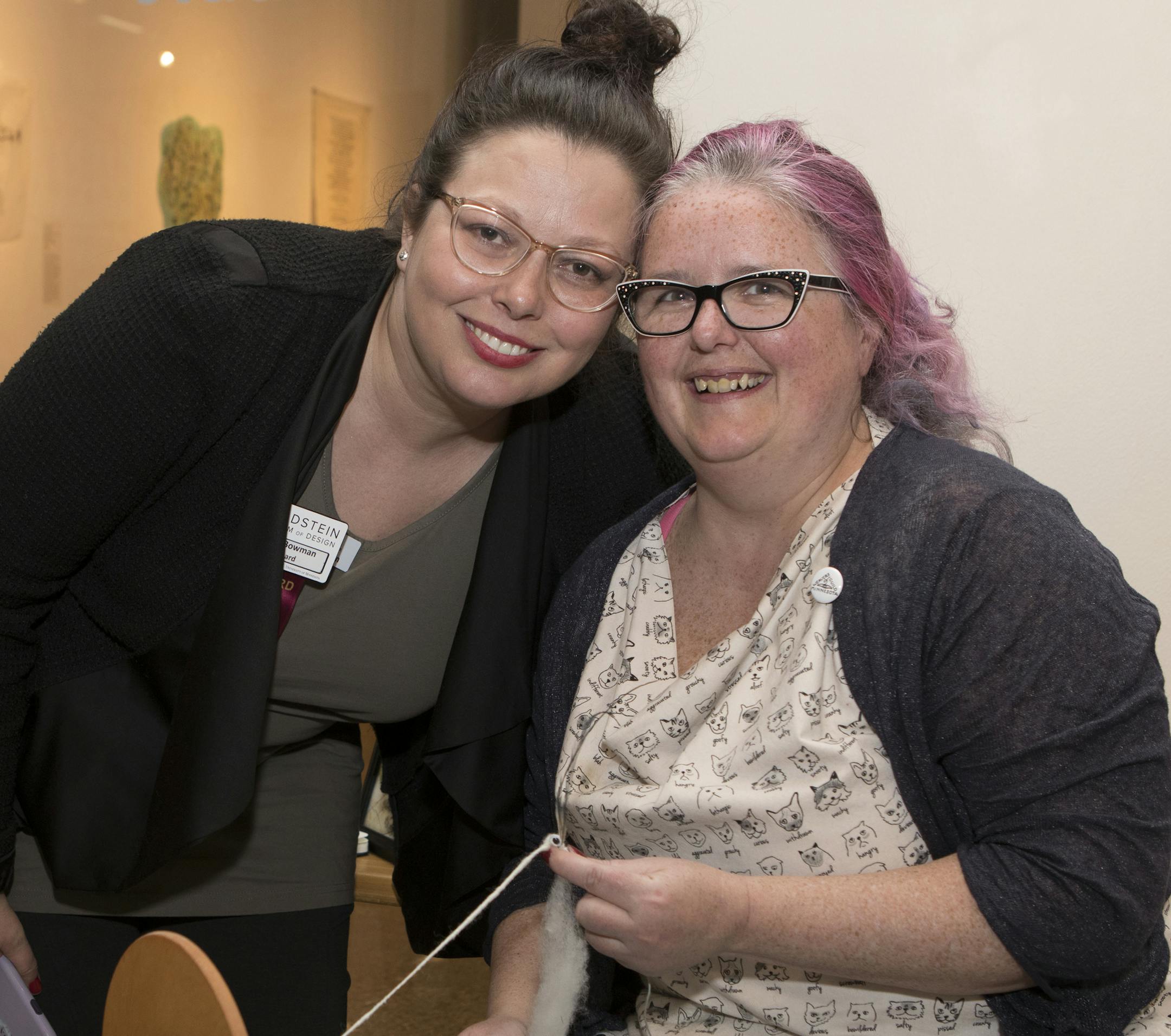 Beth Bowman and Doreen Hartzell at Cocktails by Design. [ Special to Star Tribune, photo by Matt Blewett, Matte B Photography, matt@mattebphoto.com, Goldstein Museum of Design, Cocktails by Design, March 22, 2018, Minnesota, SAXO 1005784328 FACE040118